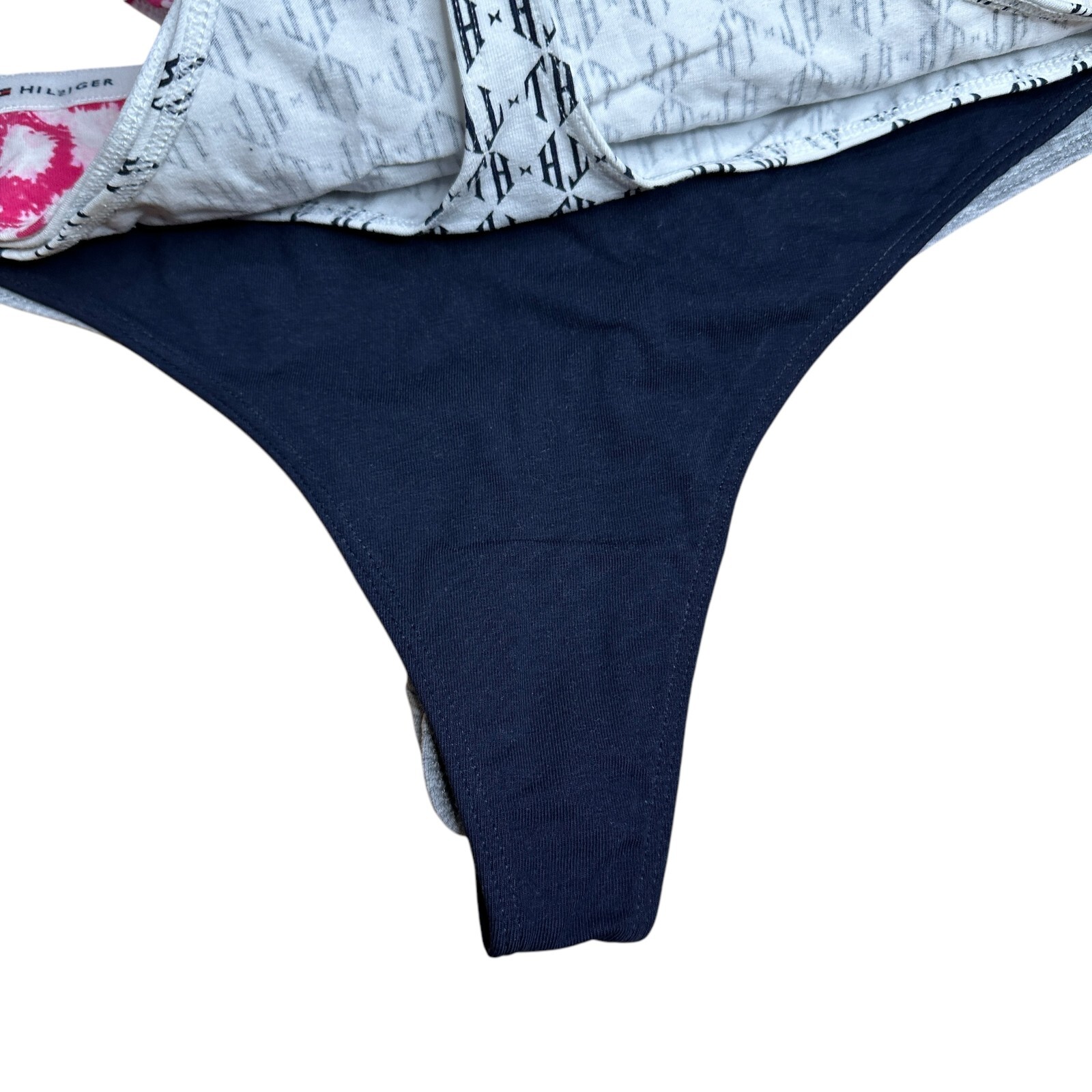 TOMMY HILFIGER MICROFIBER WOMEN THONGS- Size XL – 5-Pack