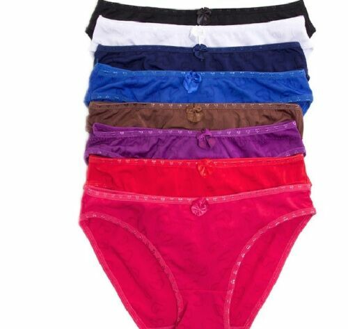 B5 GRACE Blue Black Red Pink White Hearts Love Nylon Sissy Bikini Panties L XL
