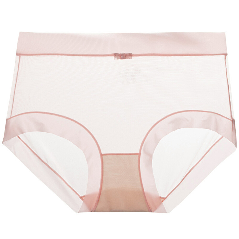 3 Pack Women’s Ice Silk Seamless Panties Briefs Underwear Knickers Underpants