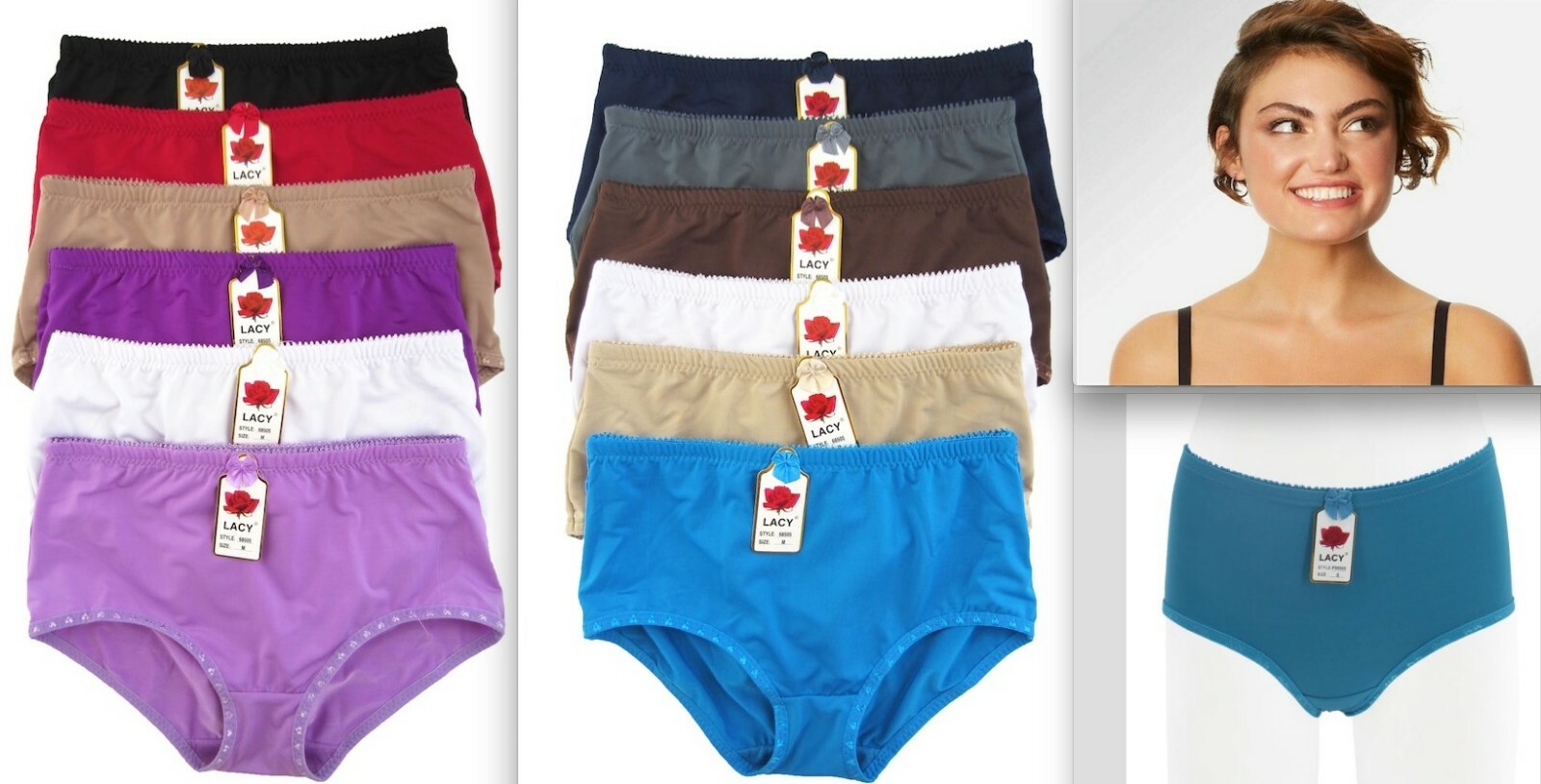 2-6 Women Solid Panties Underwear Boyshort Brief Sexy Mix Color S M L XL Lot 505