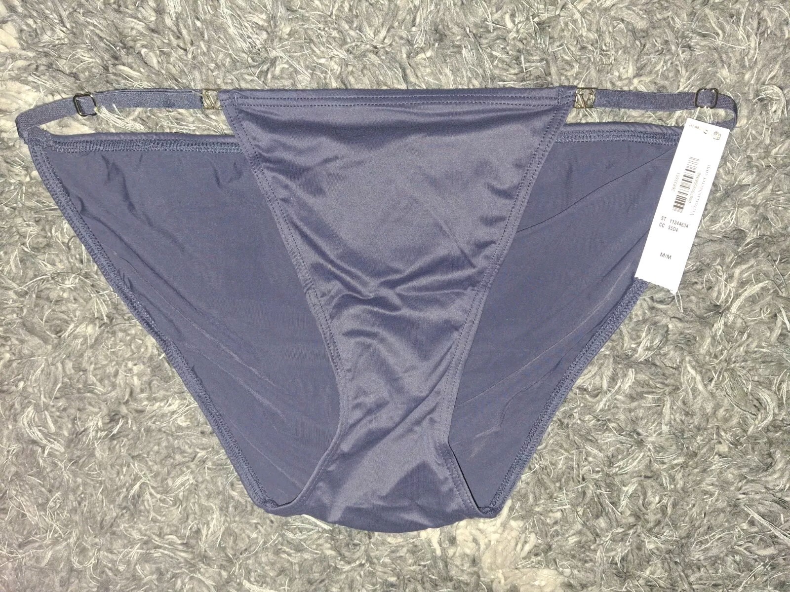 NeW Vs adjustable cloud string bikini Panty Size Medium Dark Blue