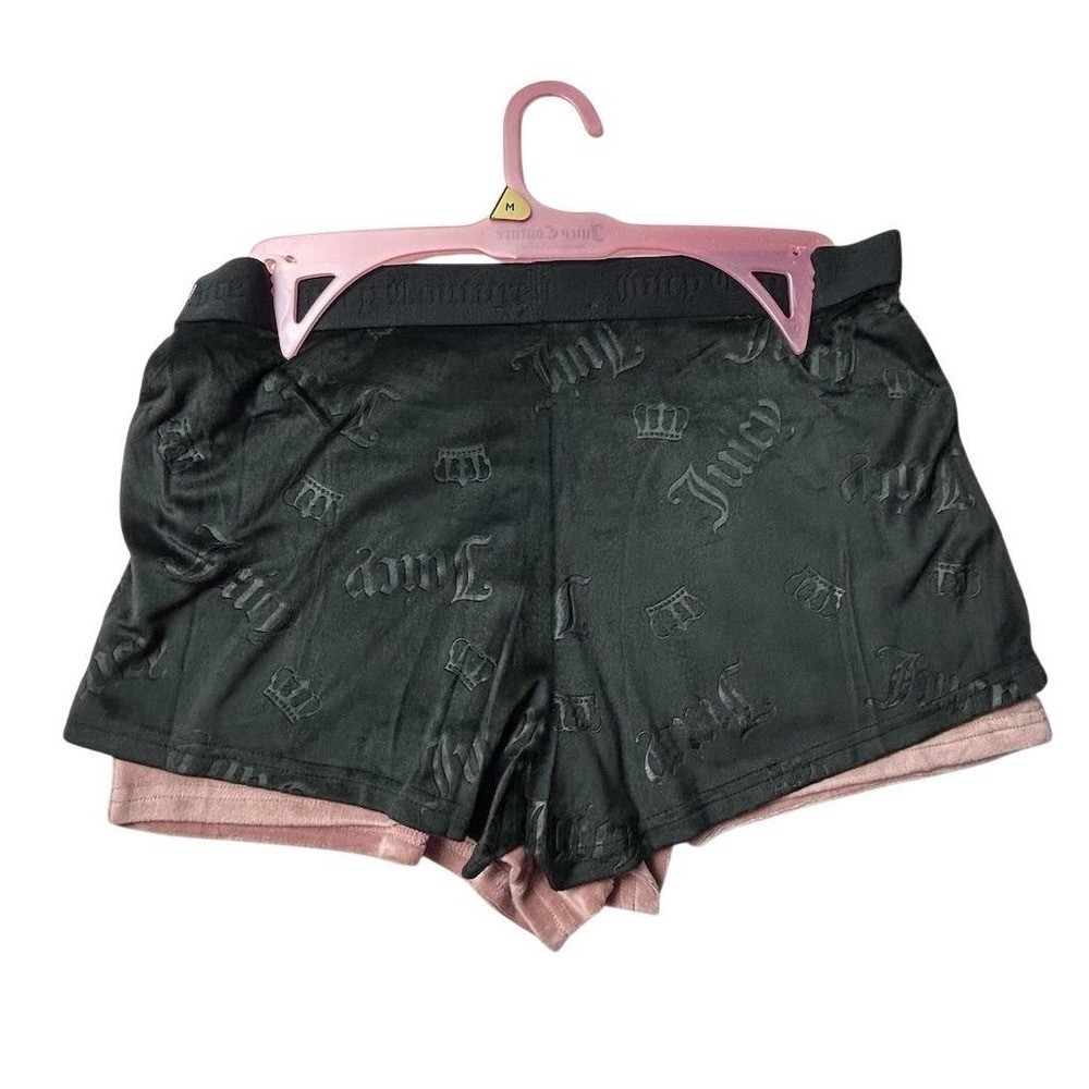 Juicy Couture Women’s Sleep Shorts 2-Pack M Multicolor Rhinestone