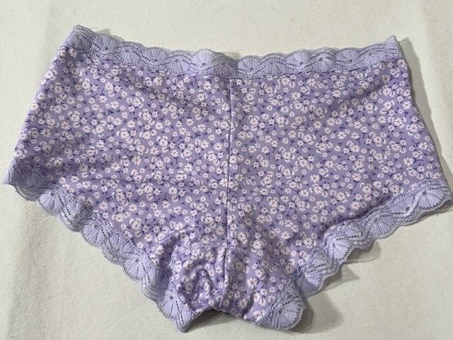 Maidenform 2 Pair Underwear M Boyshort and Lace Tanga Pink Purple 40159 40760