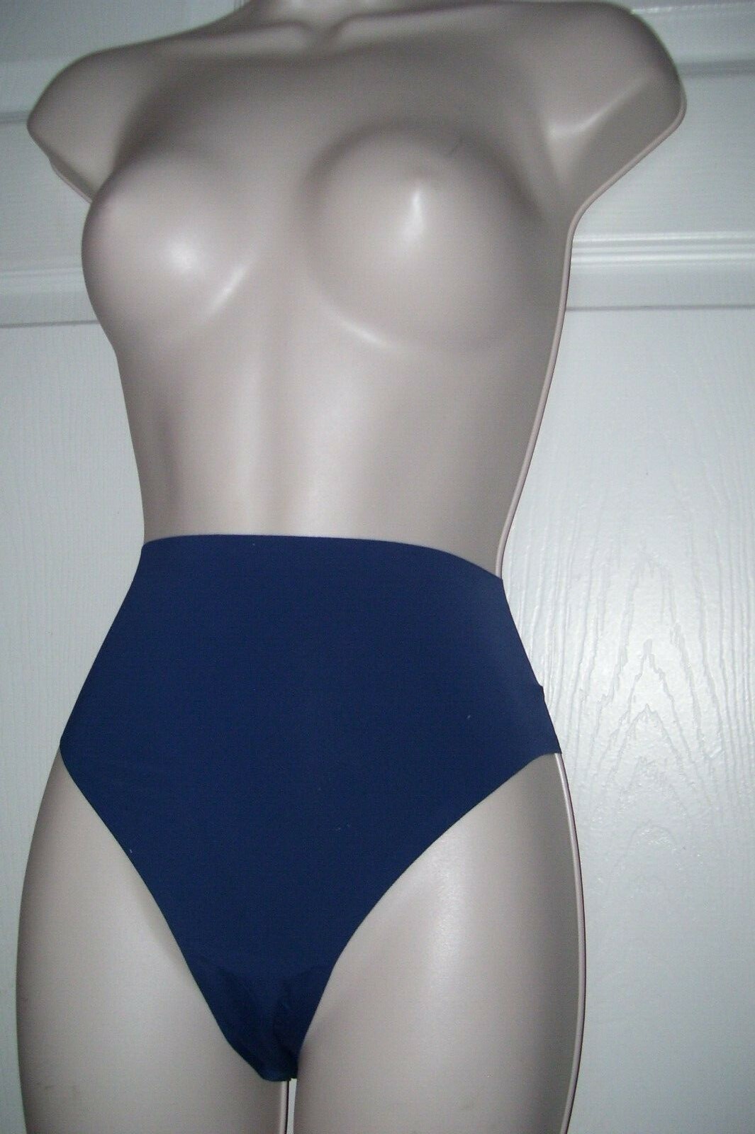 BALI Panties Size 9 Blue Color Hi-Cut Briefs Underwear Smooth Look DFELH3