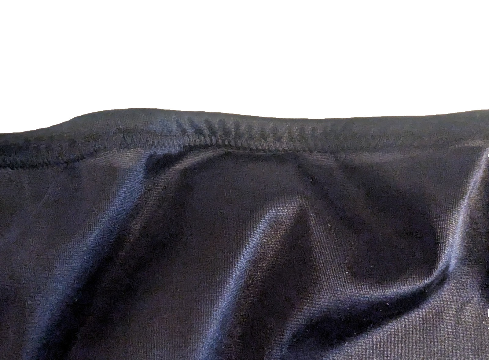 BLACK NYLON TRICOT 2 Layer Wider Crotch PANTY Encased Elastic 11″ * 40″-50″ 2X