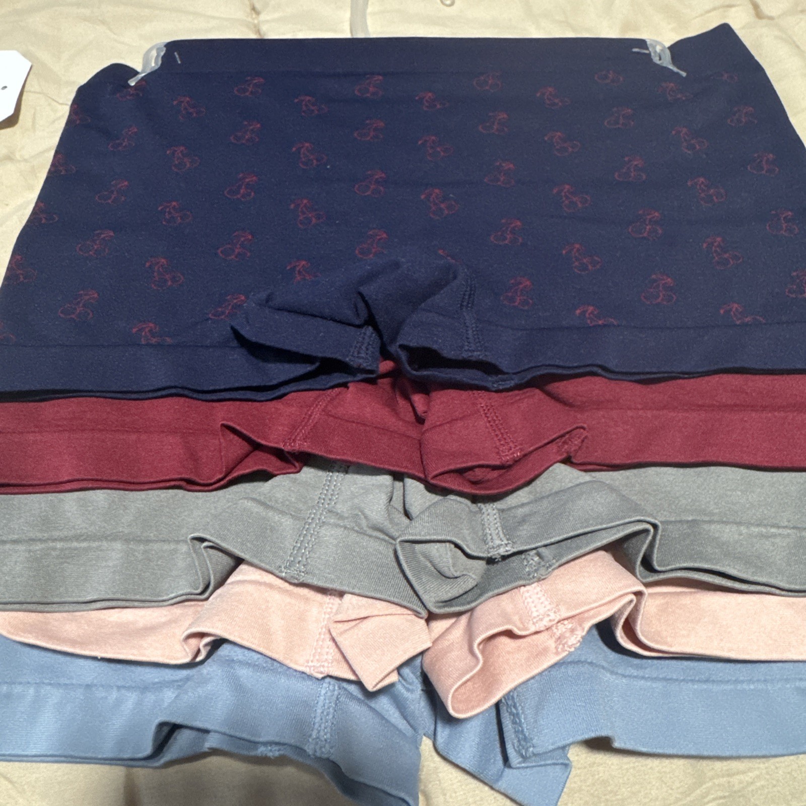 5 Life Is Good Boyshorts Panties Seamless Medium 8-10 Nylon Spandex Polyester