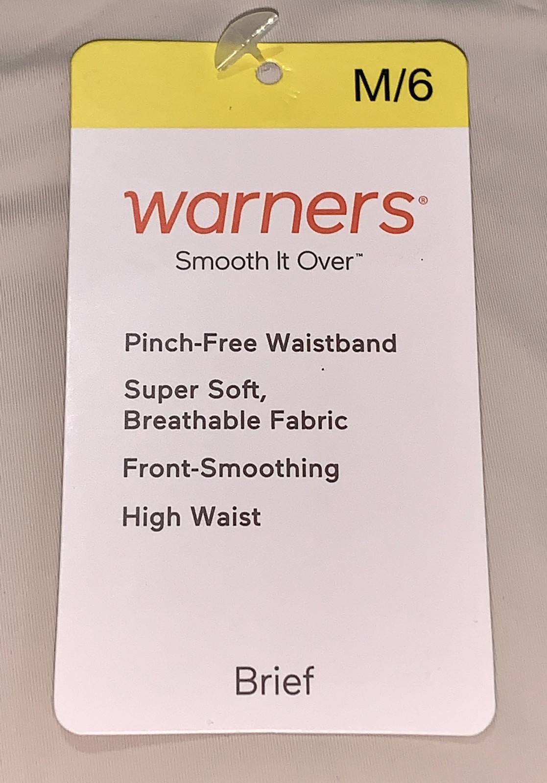 WARNERS Smooth It Over Butterscotch Nude Modern Brief Panty Womens Sz M L XL 2XL