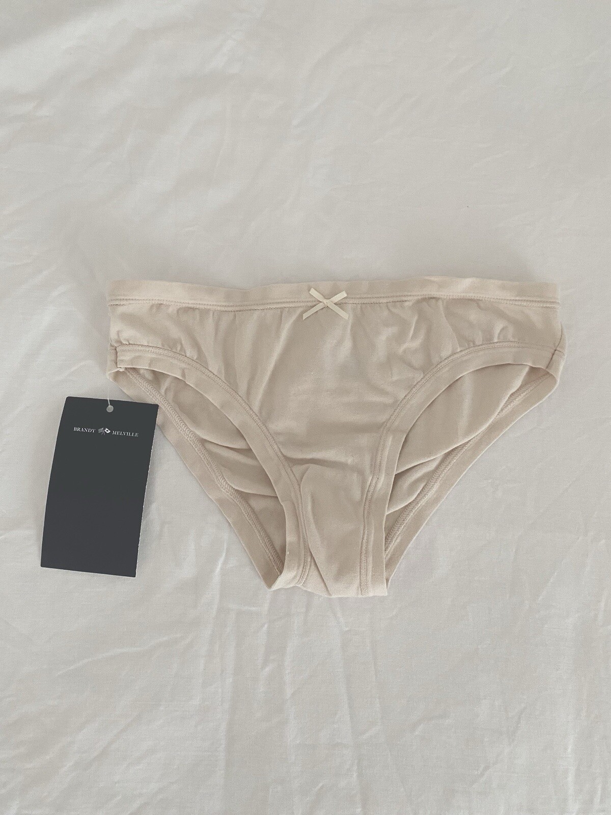 brandy melville light pink bow underwear/panties coquette kawaii cute dollette ♡