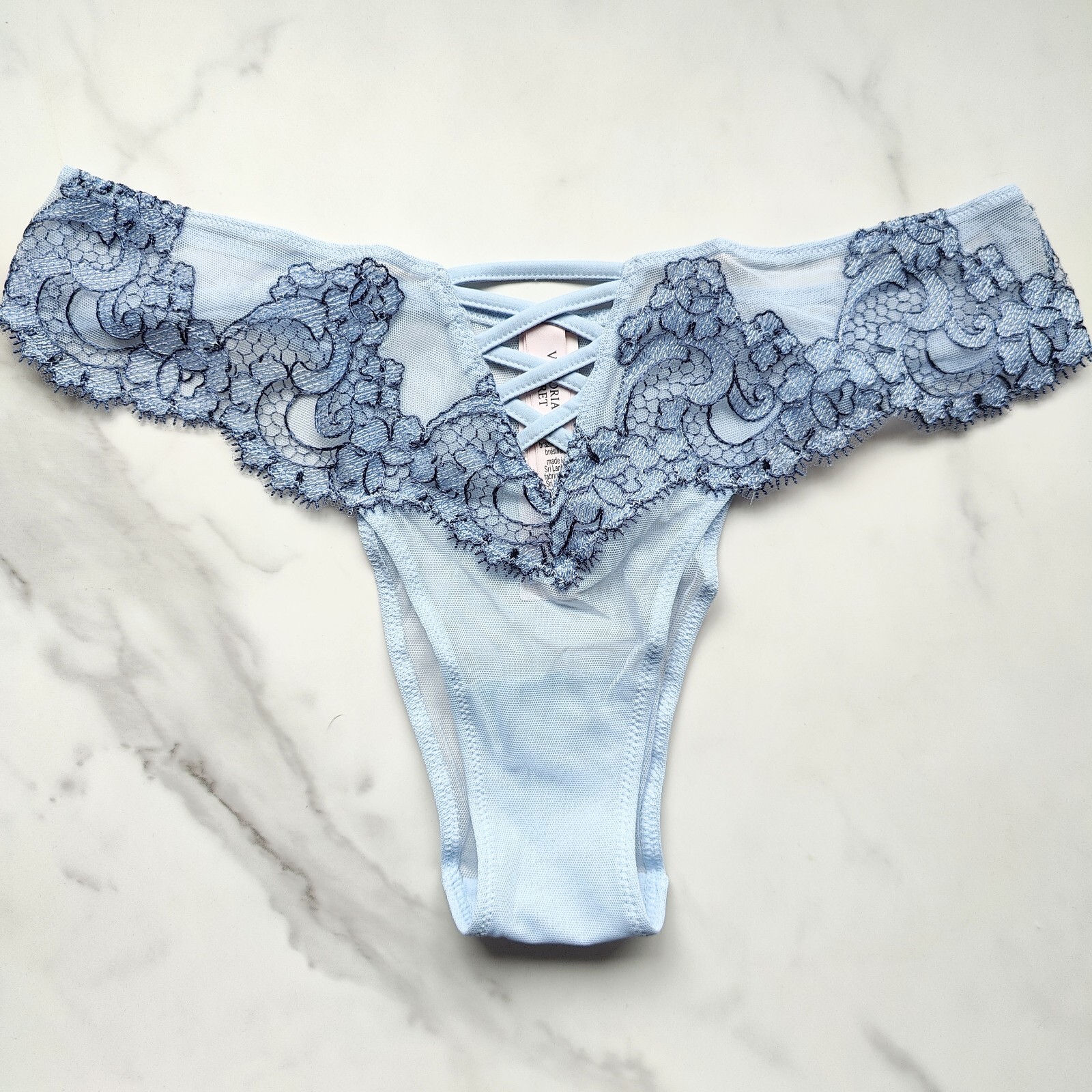 Victoria’s Secret Dream Angels Boho Floral Embroidery Brazilian Panty SZ S/M/XL