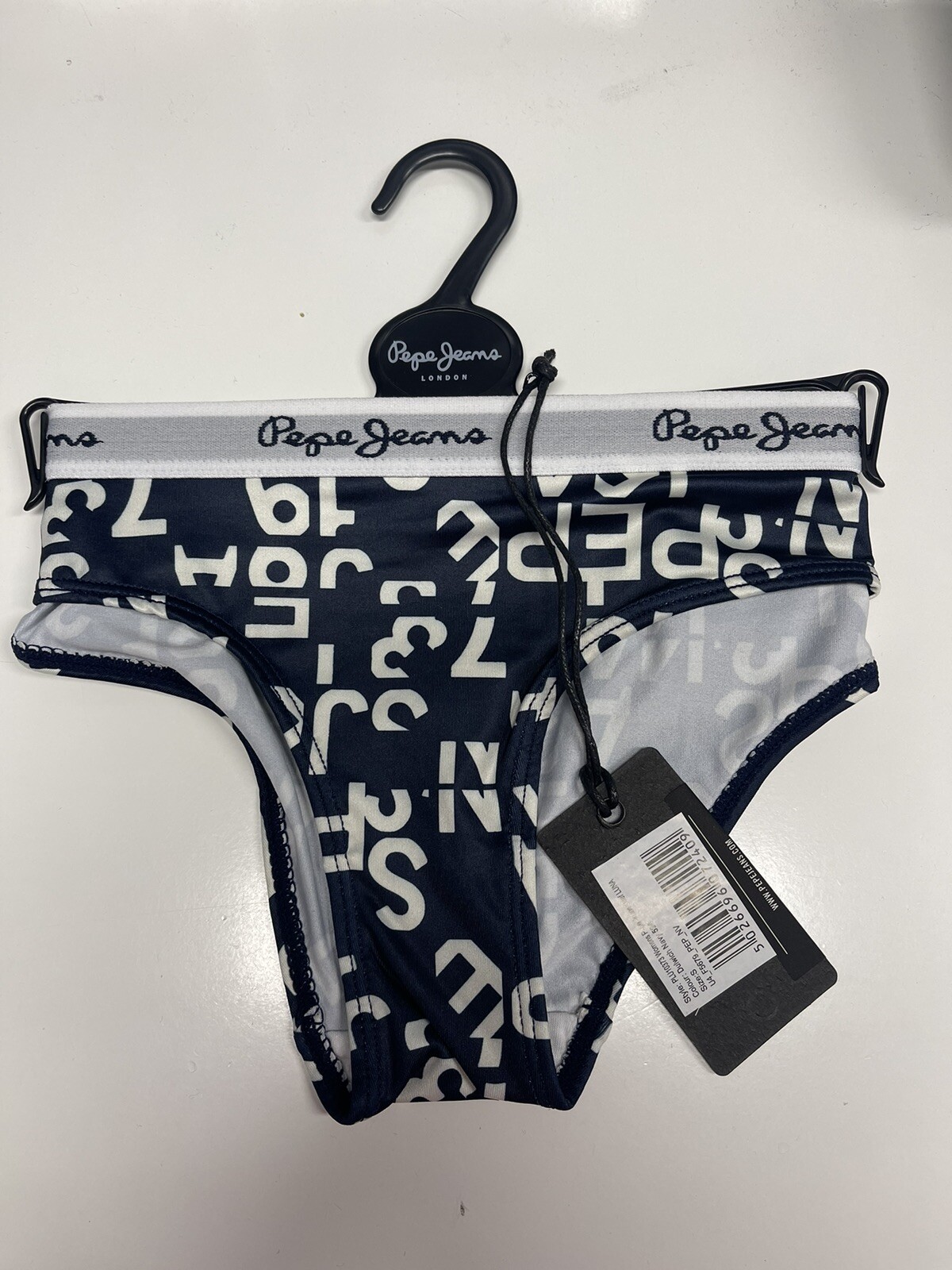Pepe Jeans Women’s Briefs. LUNA. Dulwich Navy. Pack Of 4. Size S
