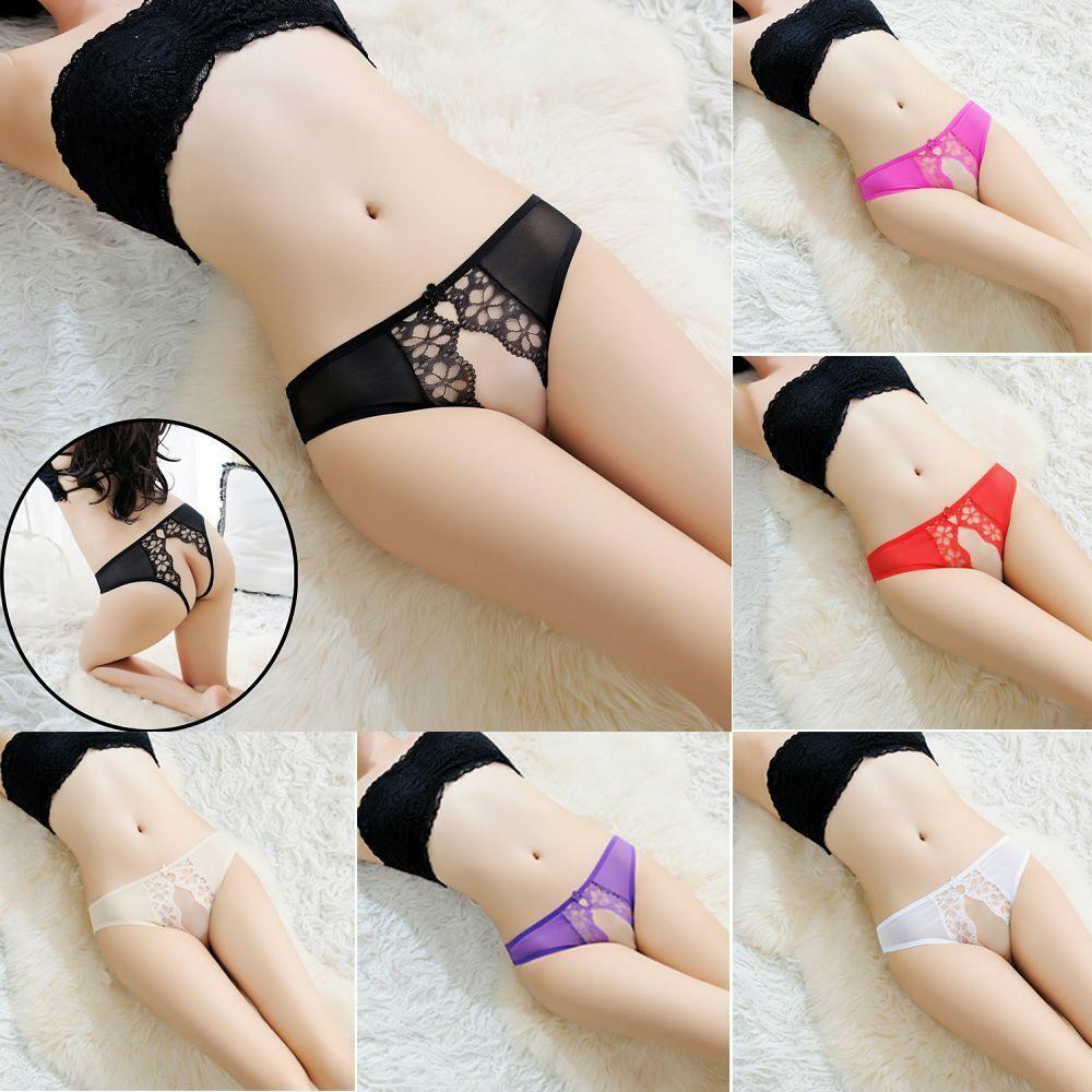 Briefs Thongs G-String Open Crotch Panties Lace Underwear Women’s Lingerie US