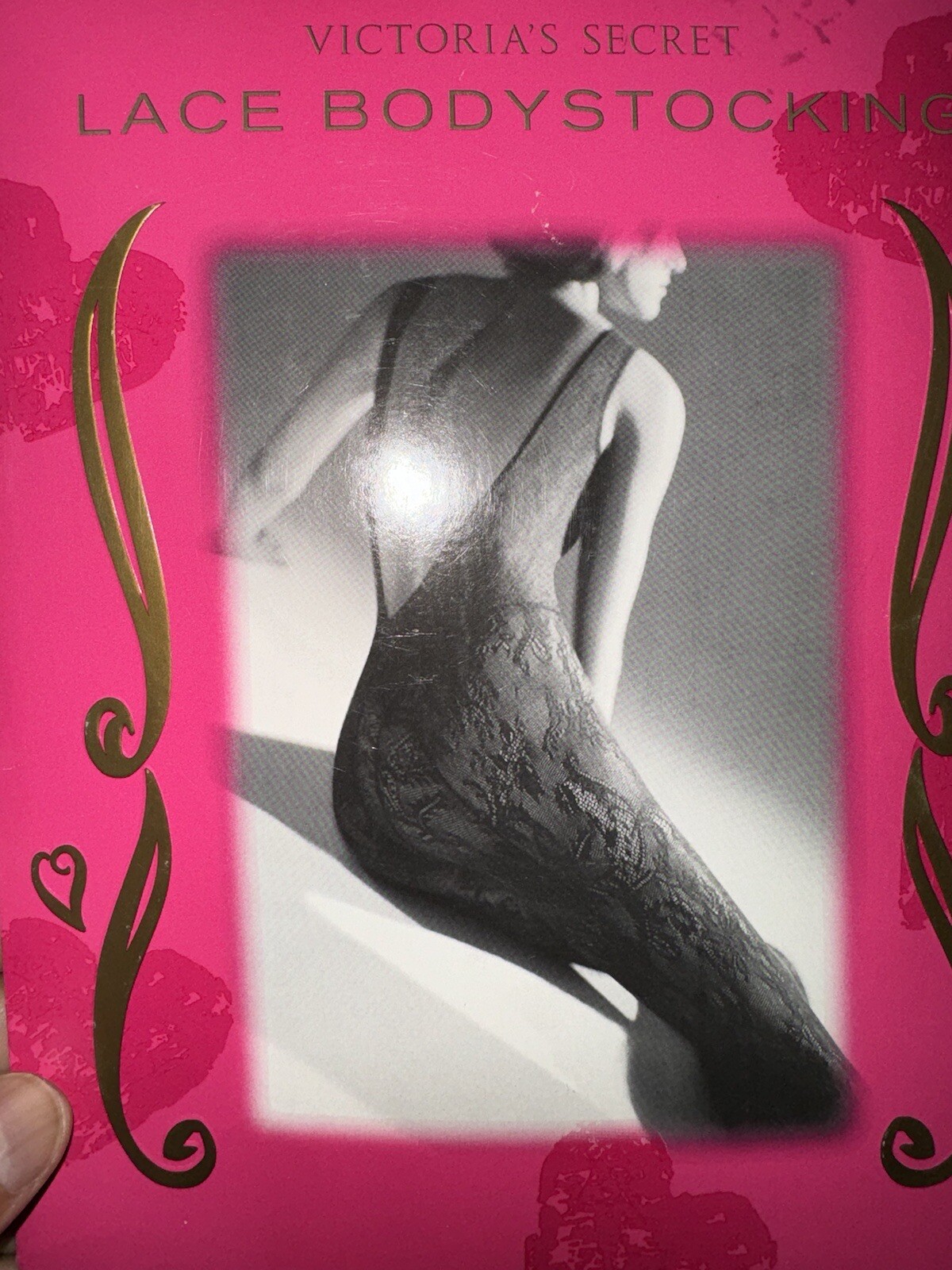 Victoria’s Secret Lace Bodystocking Color: Black Size: Medium 9035