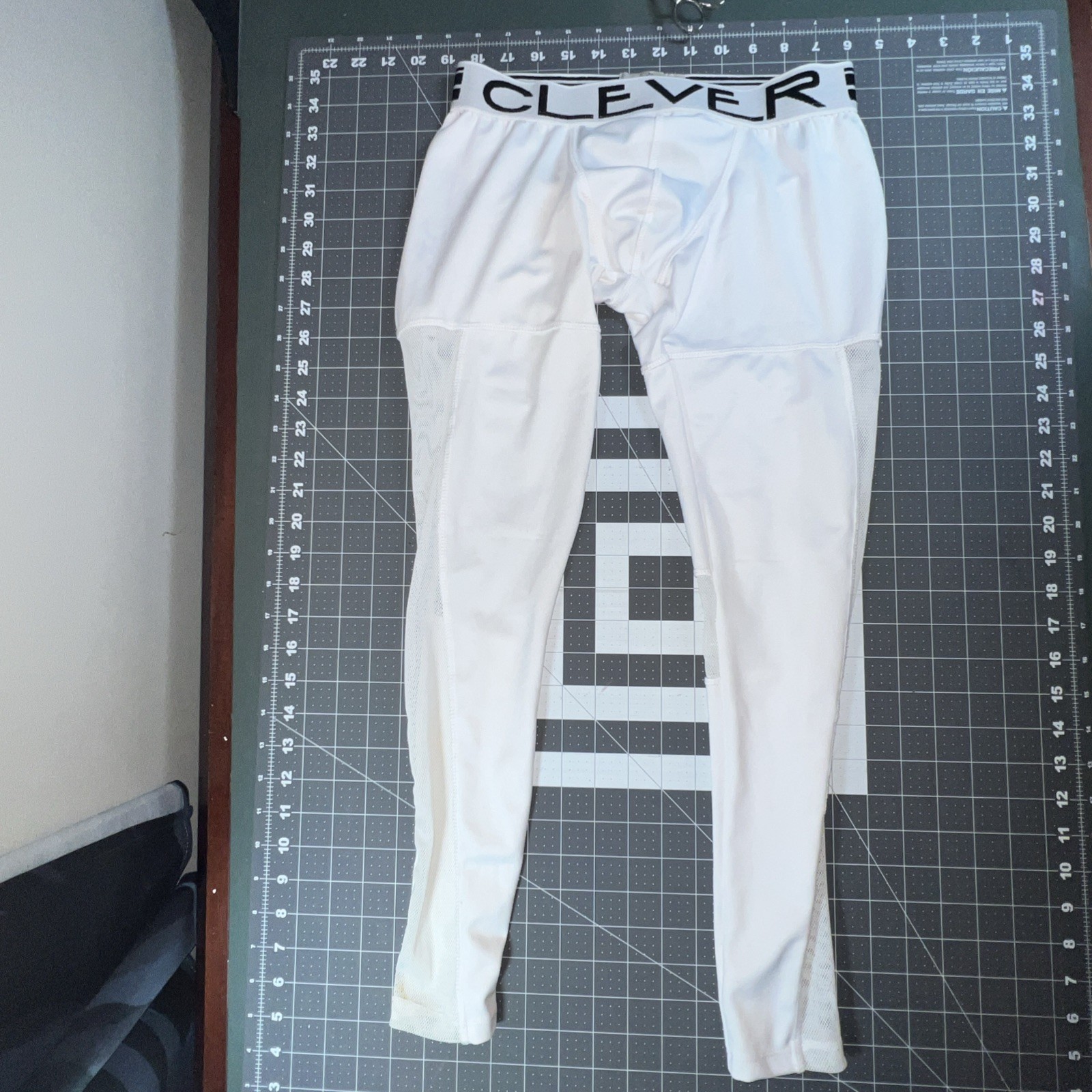 Clever Moda Full Length Long Underwear Size Small White