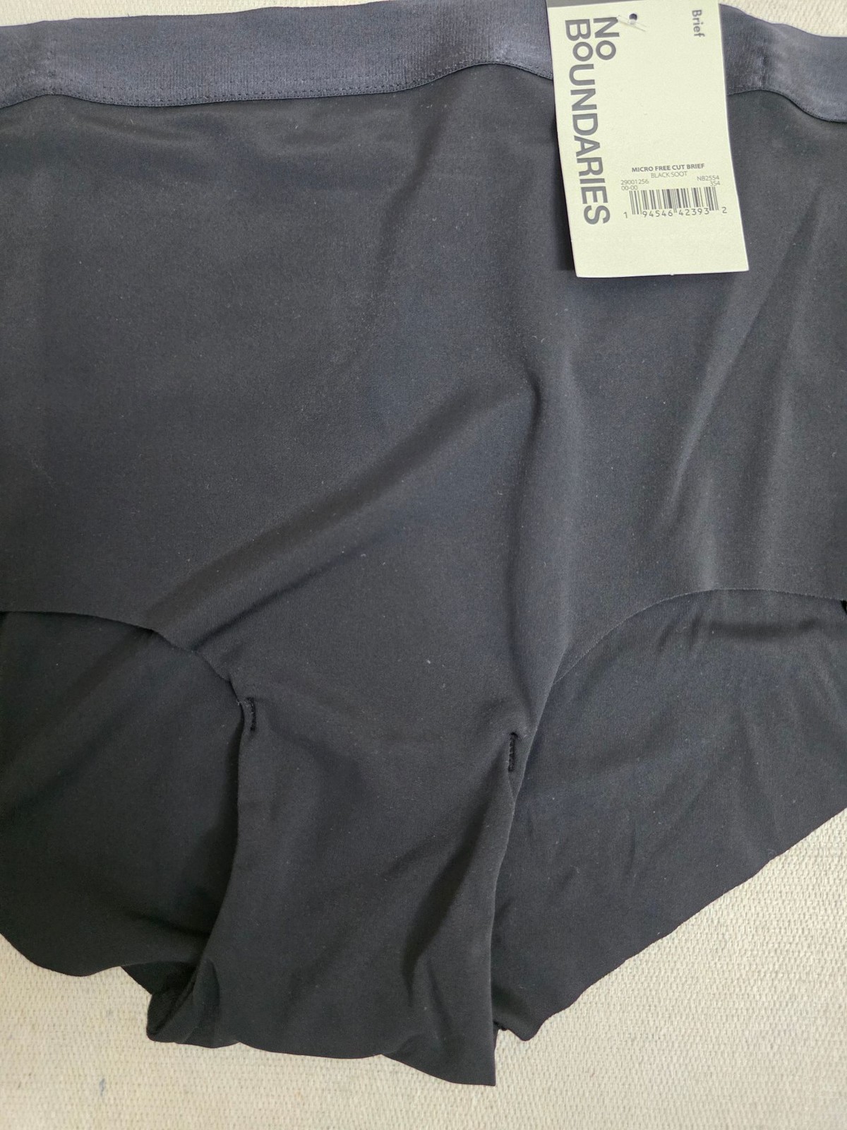 No Boundaries Womens Micro Free Cut Briefs 3 Pack Black Brown XS NB2554