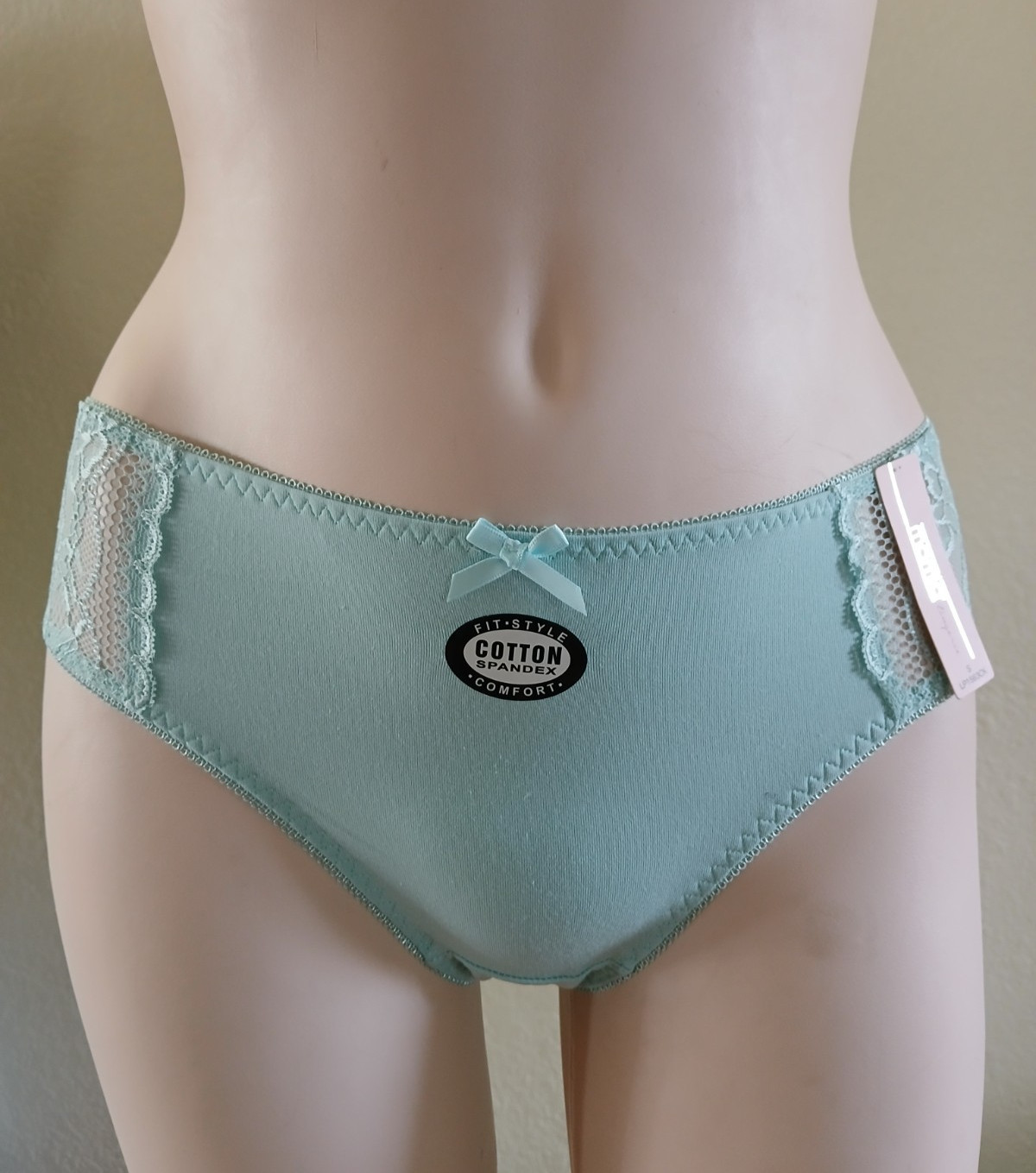 3 NWT WOMEN’S HIPSTER COTTON STRETCH BIKINI LOW CUT PANTY BLUE,ORANGE,GREEN MED