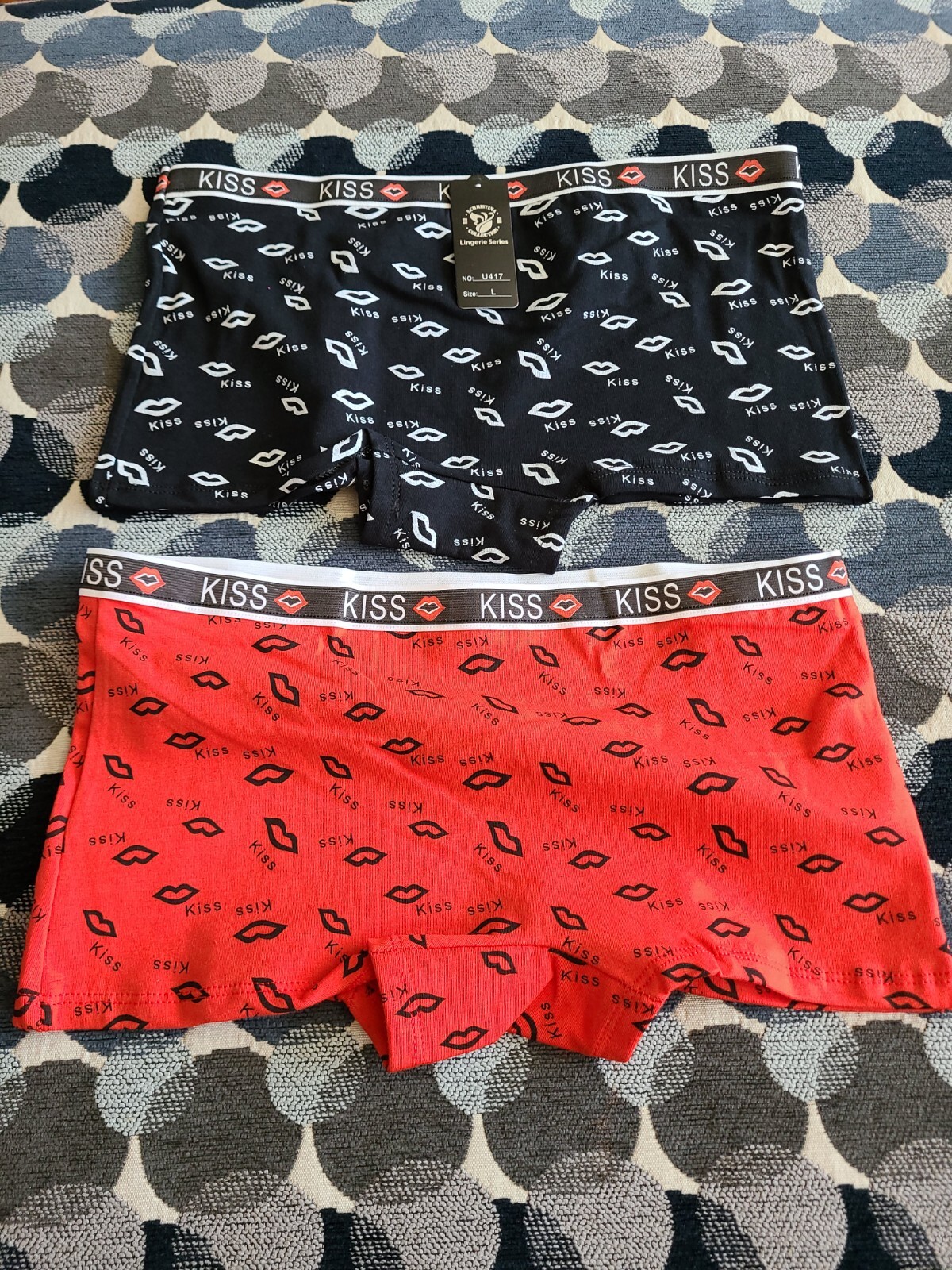 Women Cotton Panties Graphic Print Size L 2pk 🔥