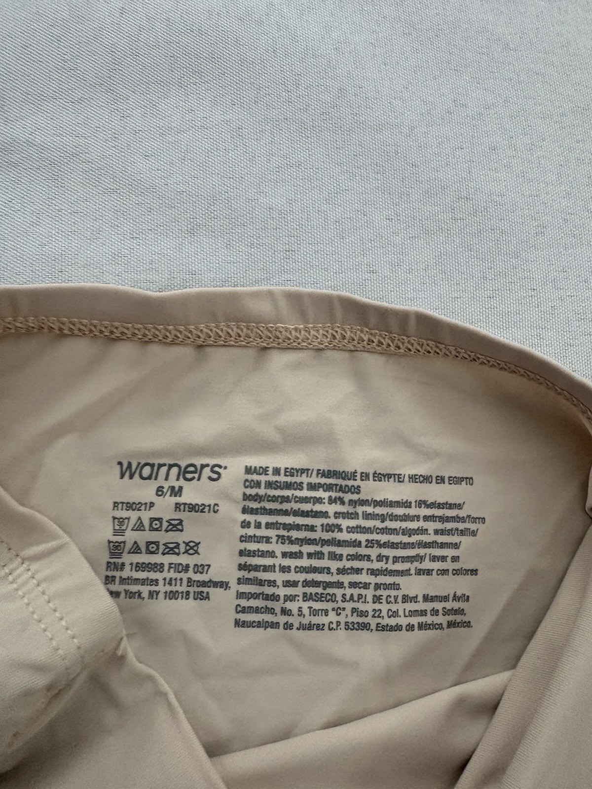 NEW Warners Briefs Smooth It Over Pinch-Free 2 Pair Hi-cut High Waist Medium 6
