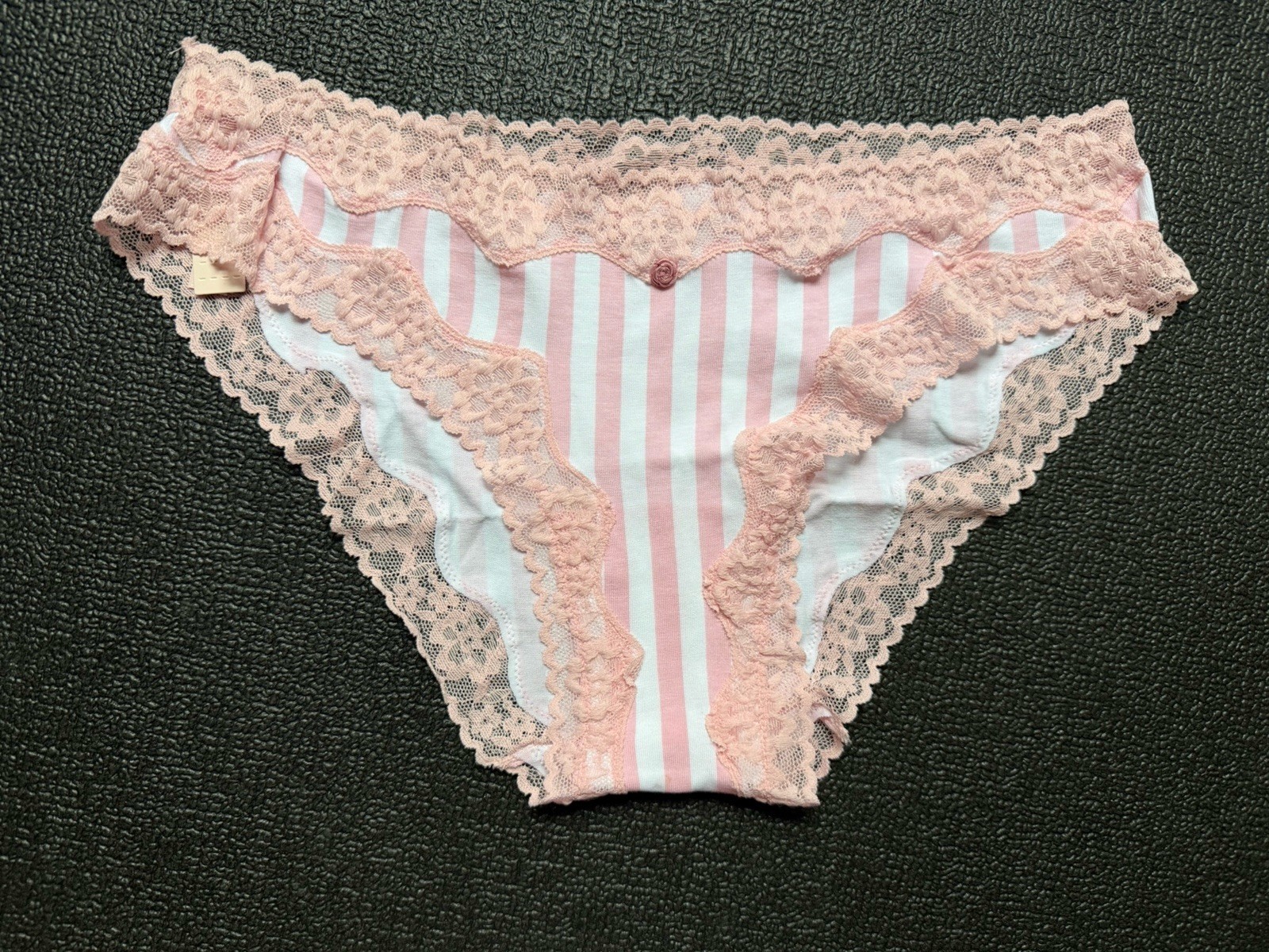5 Pack Victoria’s Secret sz M Cotton Lace-Waist Bikini Panty Set Bundle Lot