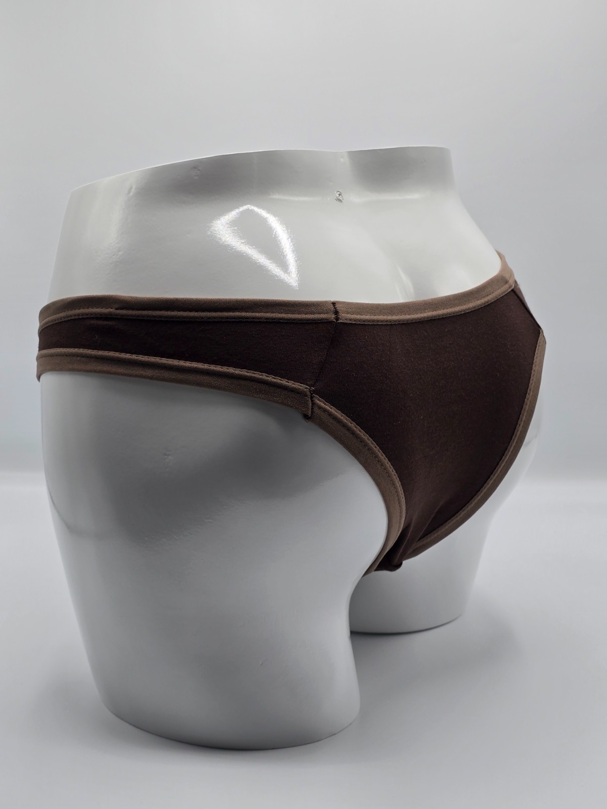 Chocolate 100% Cotton Brazilian Panty-Trim – Extra Large