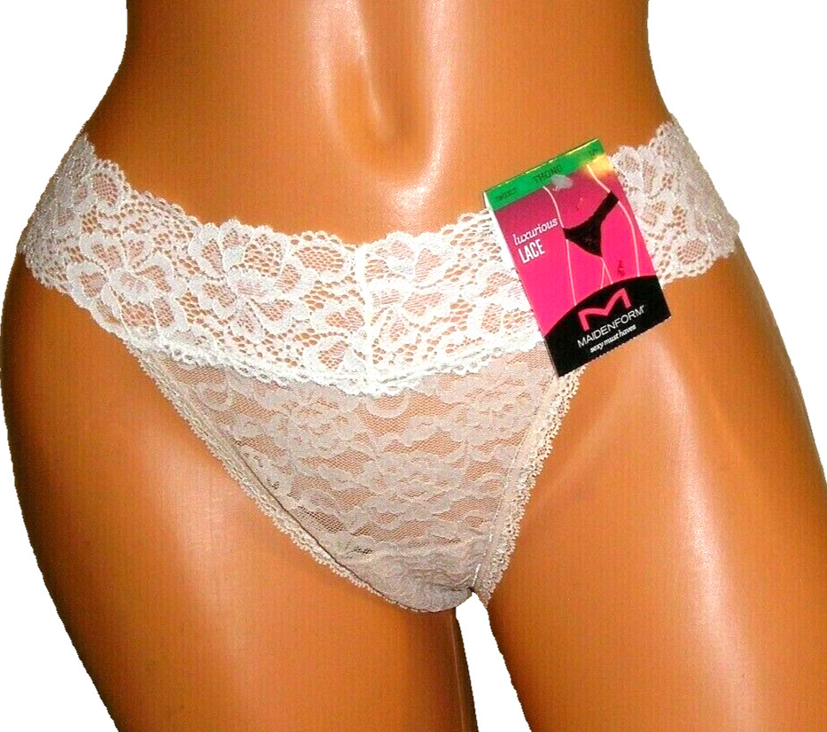 Panties Lingerie Maidenform Luxurious Lace Thong Large Adult Gift
