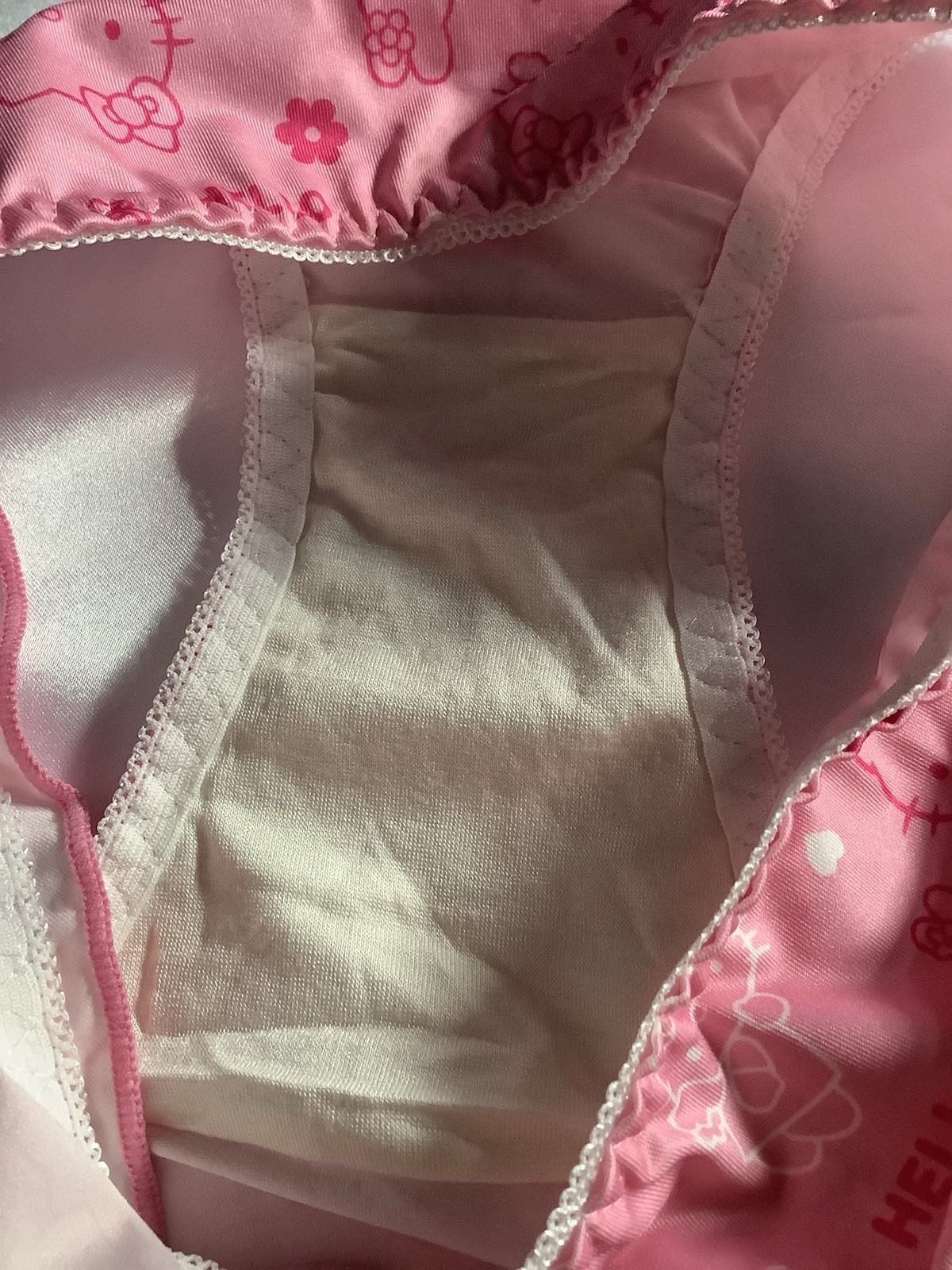 Women’s Teens Hello Kitty Cartoon Kawaii Briefs Stretch Fuchsia Pink White 3pk S