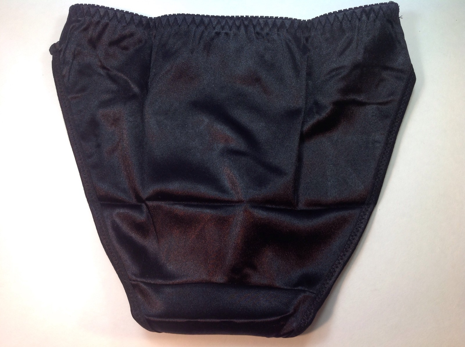Women Panties,Bikinis “Eva Cervantes” Size S. Black Satin Floral W/decoration