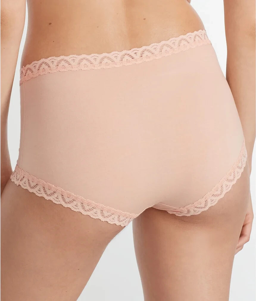 NWOT Hanky Panky Cotton High-Waist Boyshorts Panties, Chai, Size S