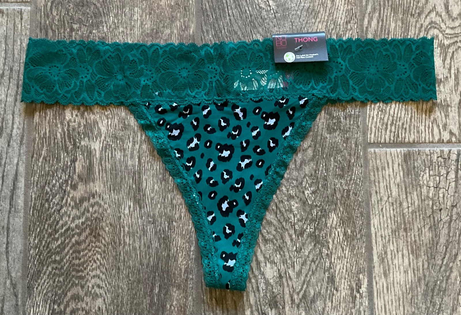 NWT Nobo, No Boundaries Thong Panties Micro & Lace, Lace Trim, No Show, Or Lace