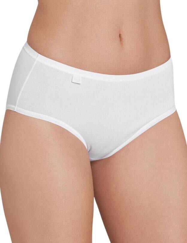 Sloggi Evernew White Midi Brief 2 Pack UK 16