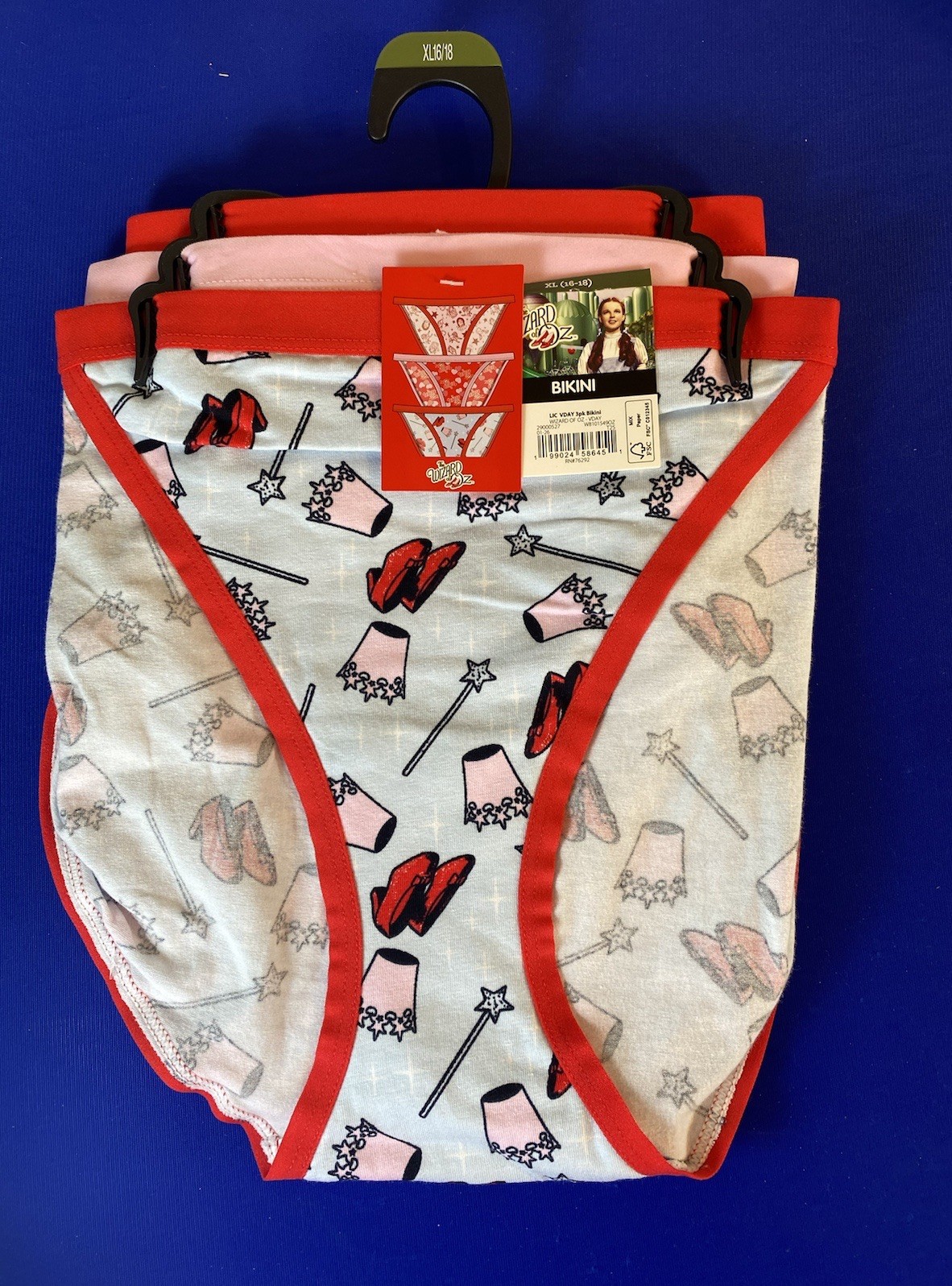 The Wizard of OZ Women’s 3 Pack Bikini Panties Underwear Size XL 16-18 New