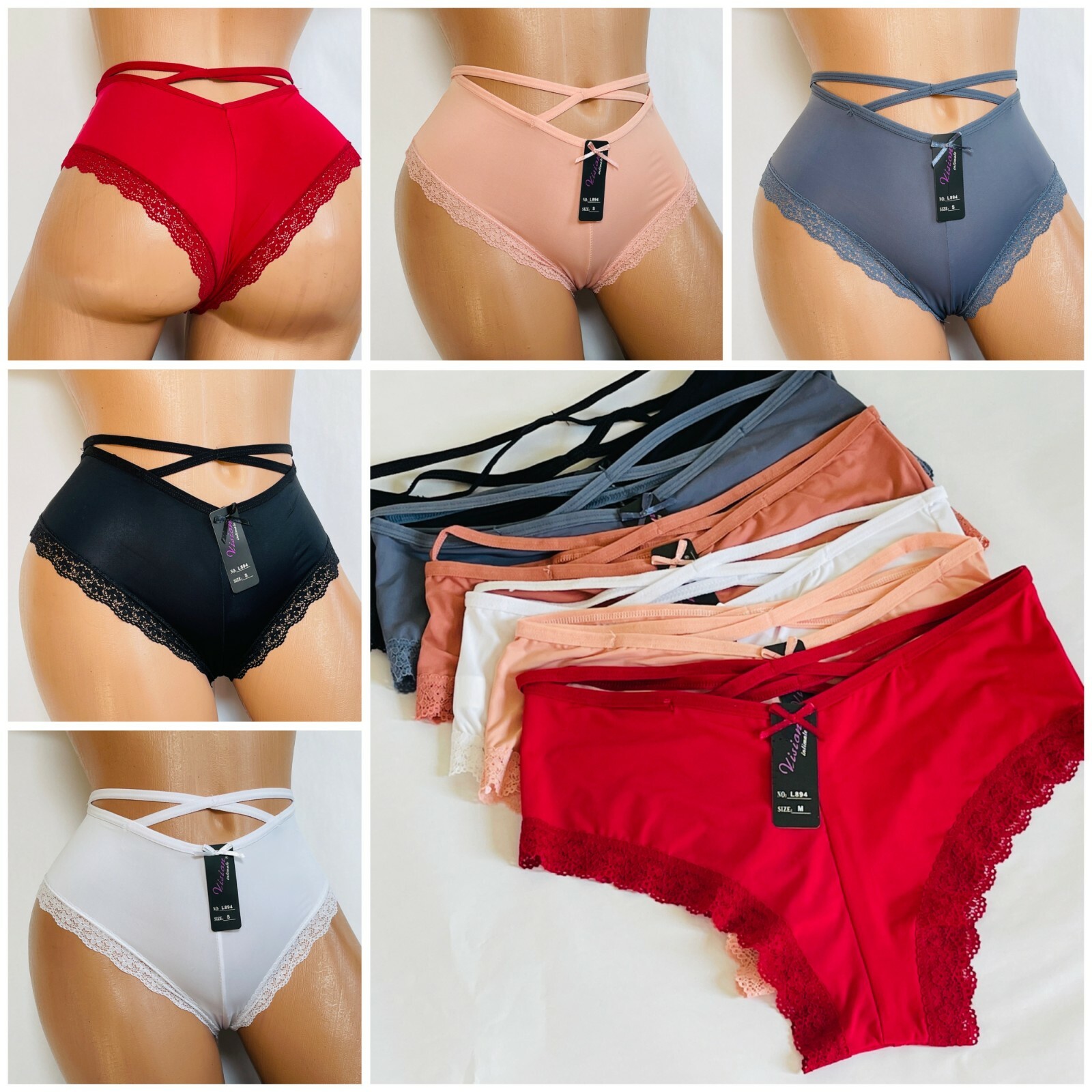 Lot 6-12 Boxer Short Boyshorts cheeky Hipster Women’s Underwear Panties 894 S-XL