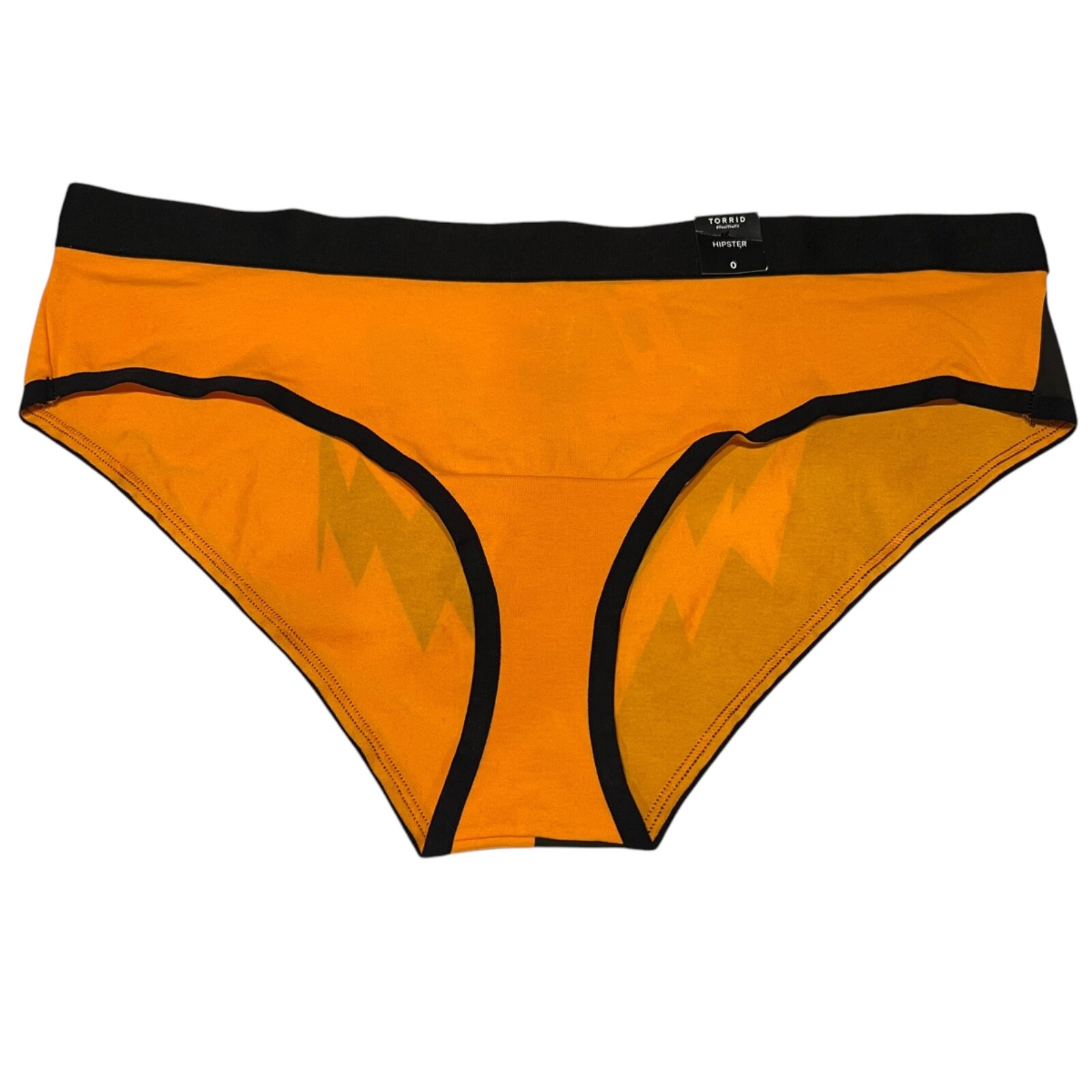 NWT TORRID Hipster Pantie Underwear Sz 0X-3X-4X Black Orange Jersey Halloween