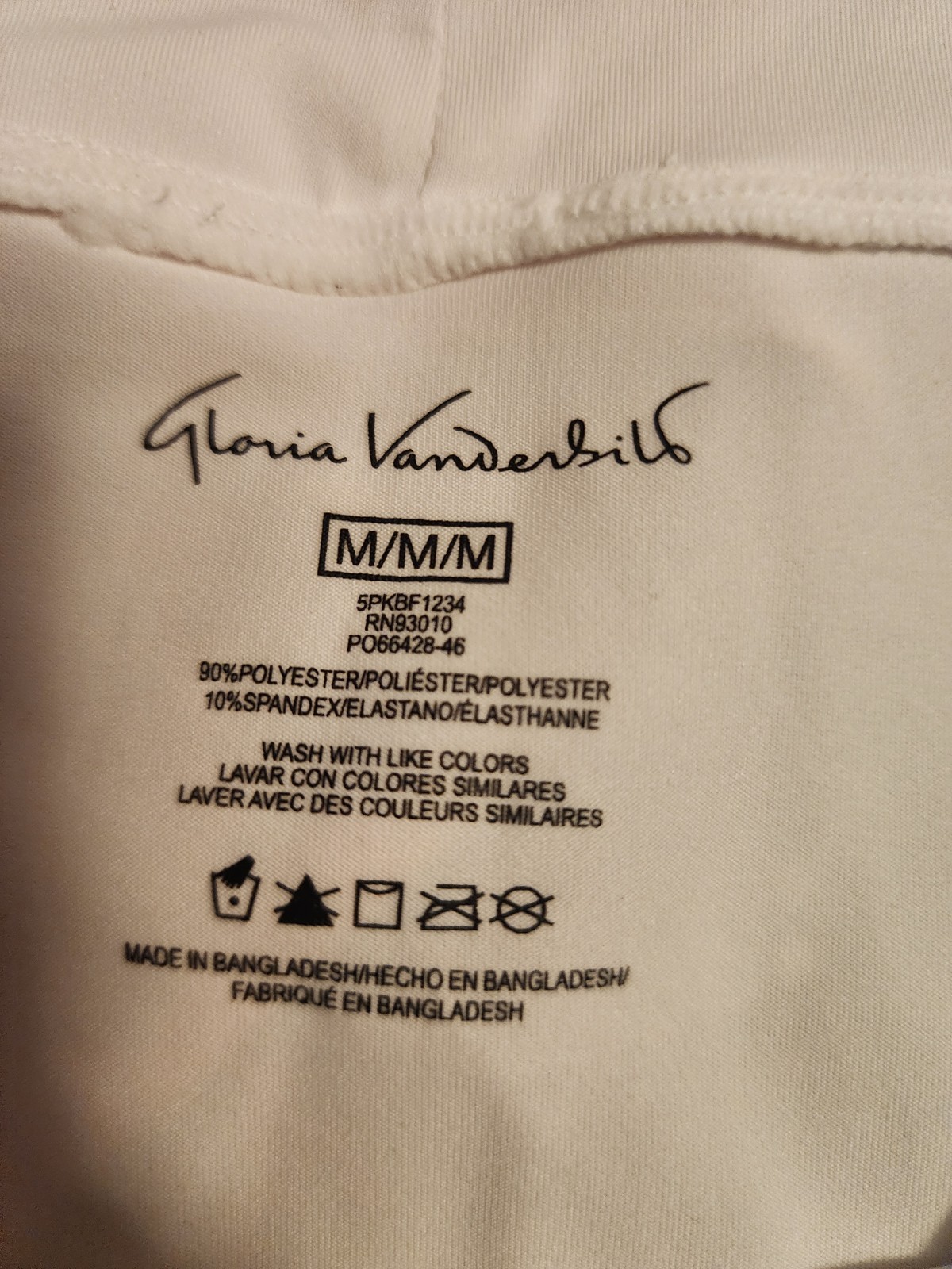 5 Pack GLORIA VANDERBILT Medium Size Microfiber Panties NWOT