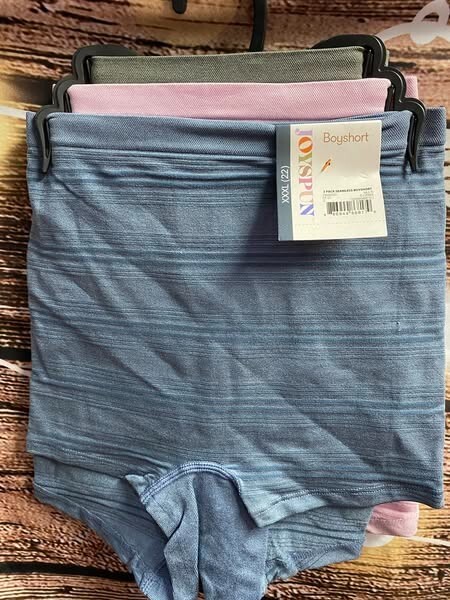 Joyspun 3 Pk Seamless Boyshort Panties