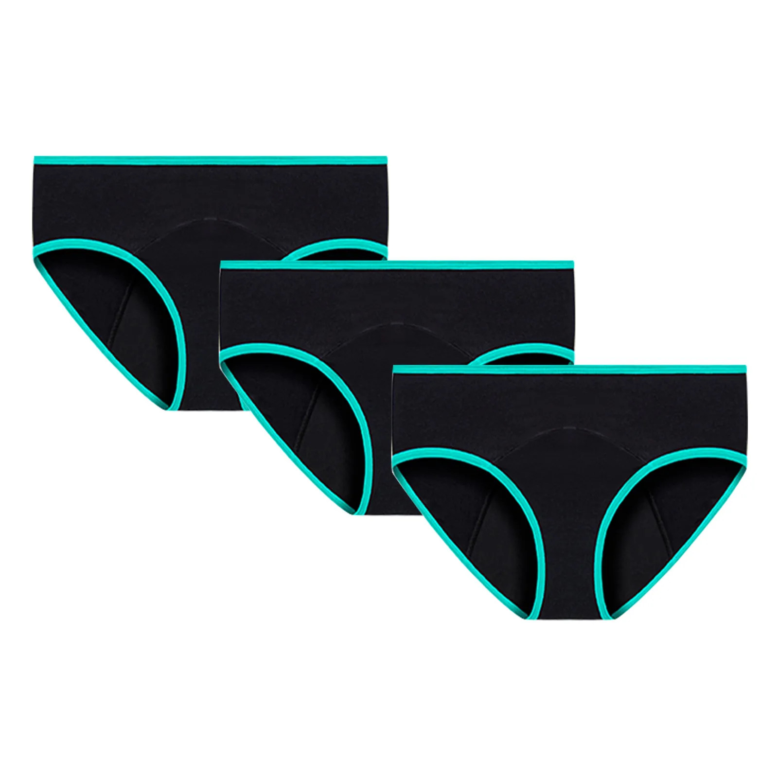 3pcs Leak Proof Menstrual Panties Physiological Pants Women Waterproof Underwear