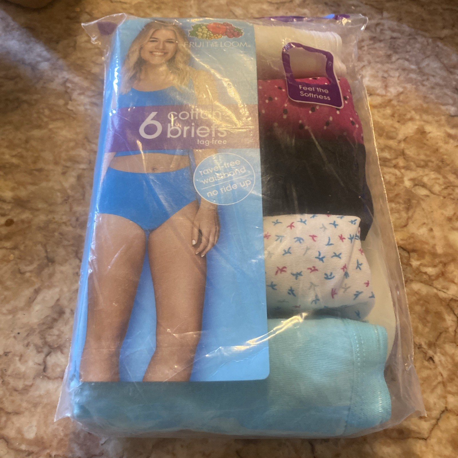 New Fruit Of Loom Cotton Briefs Women Size 10/3x Assorted Multicolor 6 Pairs