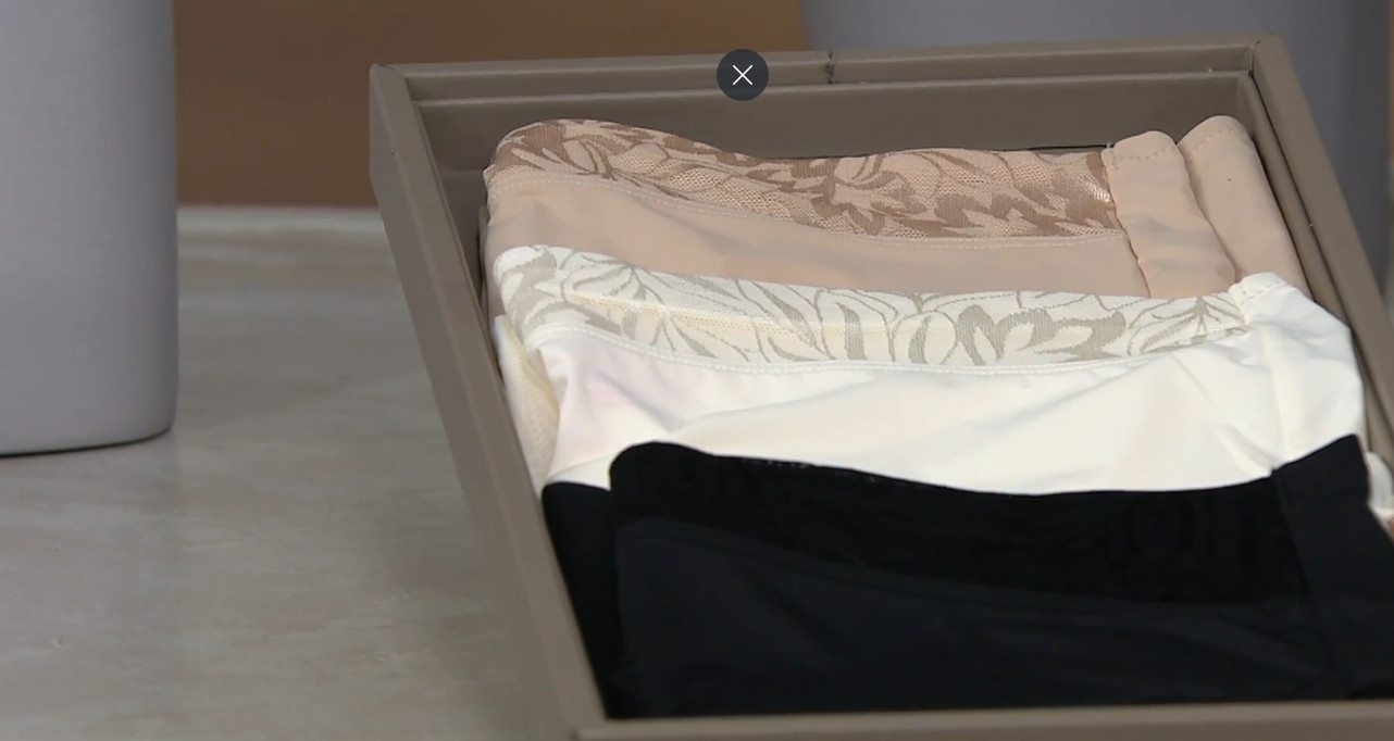 Breezies – Jacquard Shine Hi-Cut Brief Set of 3 – Basic Tan White & Black