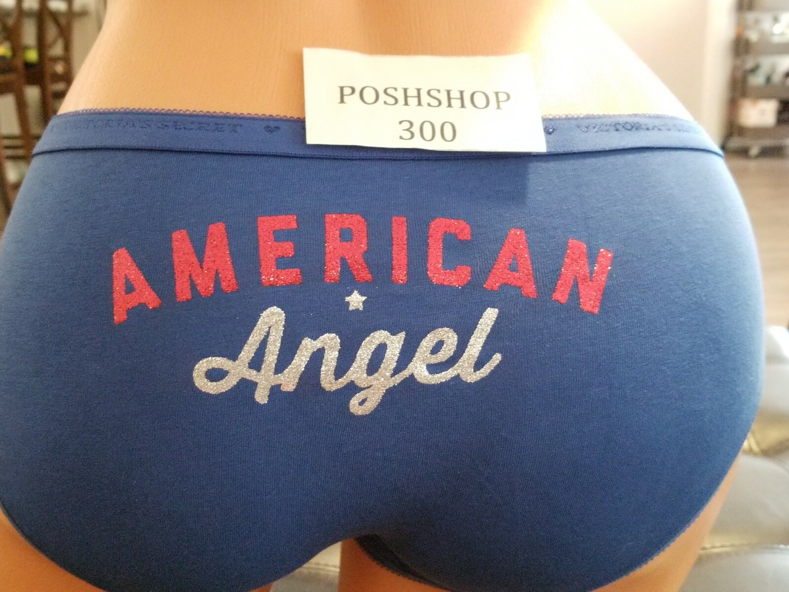 VICTORIA’S SECRET ROYAL BLUE AMERICAN ANGEL GLITTER HIPHUGGER QUICK SHIPPING!!