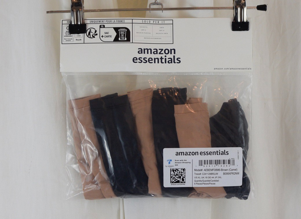6 PACK Amazon Essentials Women’s Microfiber Hipster Underwear Size XL