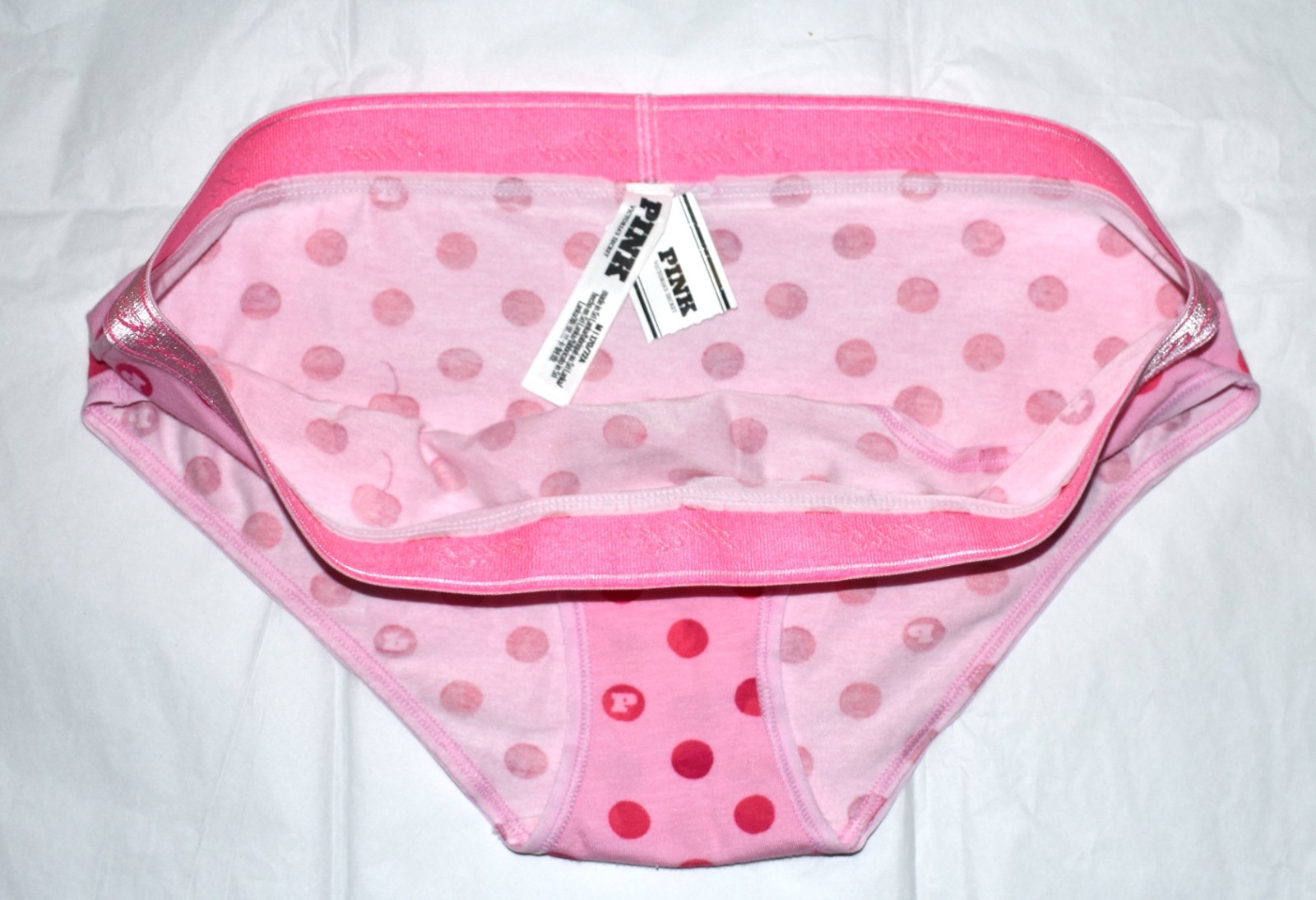 Pink By Victoria’s Secret Valentine Cherry Ultimate Logo Hiphugger Hipster M