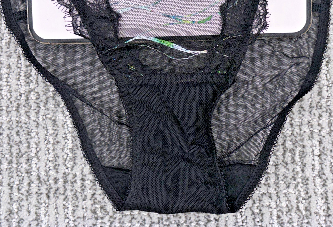 Victoria’s Secret Very Sexy NWT XXL Black Siren Sequin String Bikini Panty