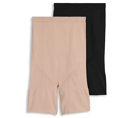 Jockey~Set of 2~Skimmies Slimmers High Waisted Thigh Shaper~Small~A655610 13508