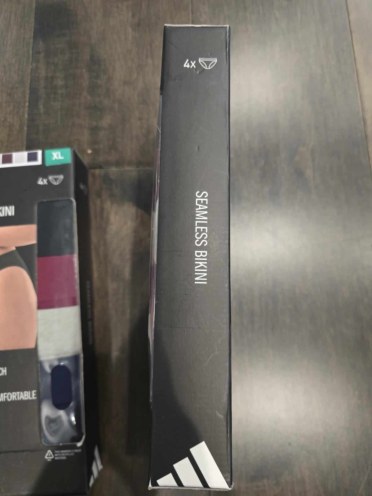 Adidas Woman’s 4 Pack 2 boxes Seamless Bikini Flexible 4 Way Stretch SIZE XL