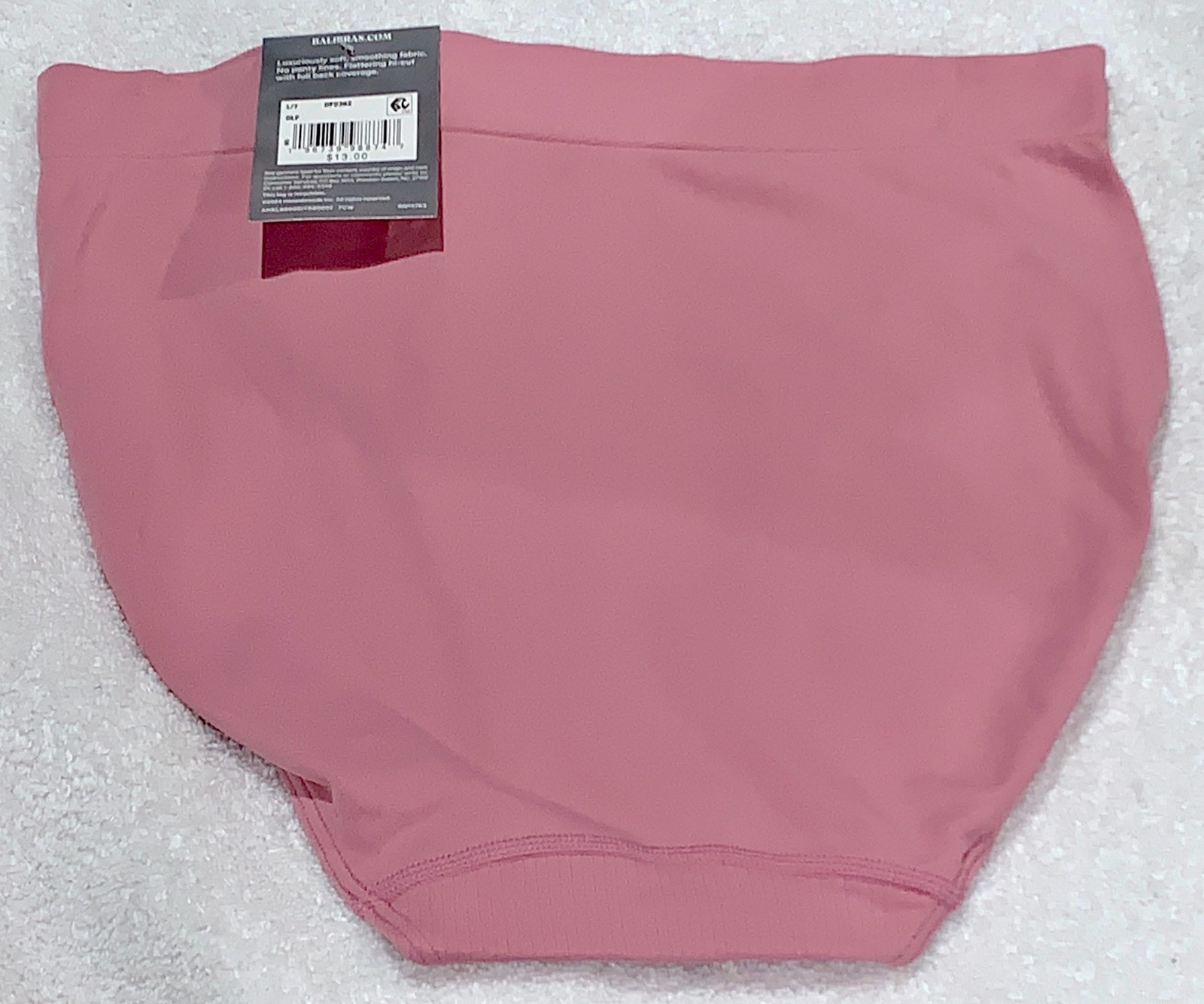 BALI One Smooth U Seamless All Around Smoothing Pink Hi Cut Panty Womens Sz M L