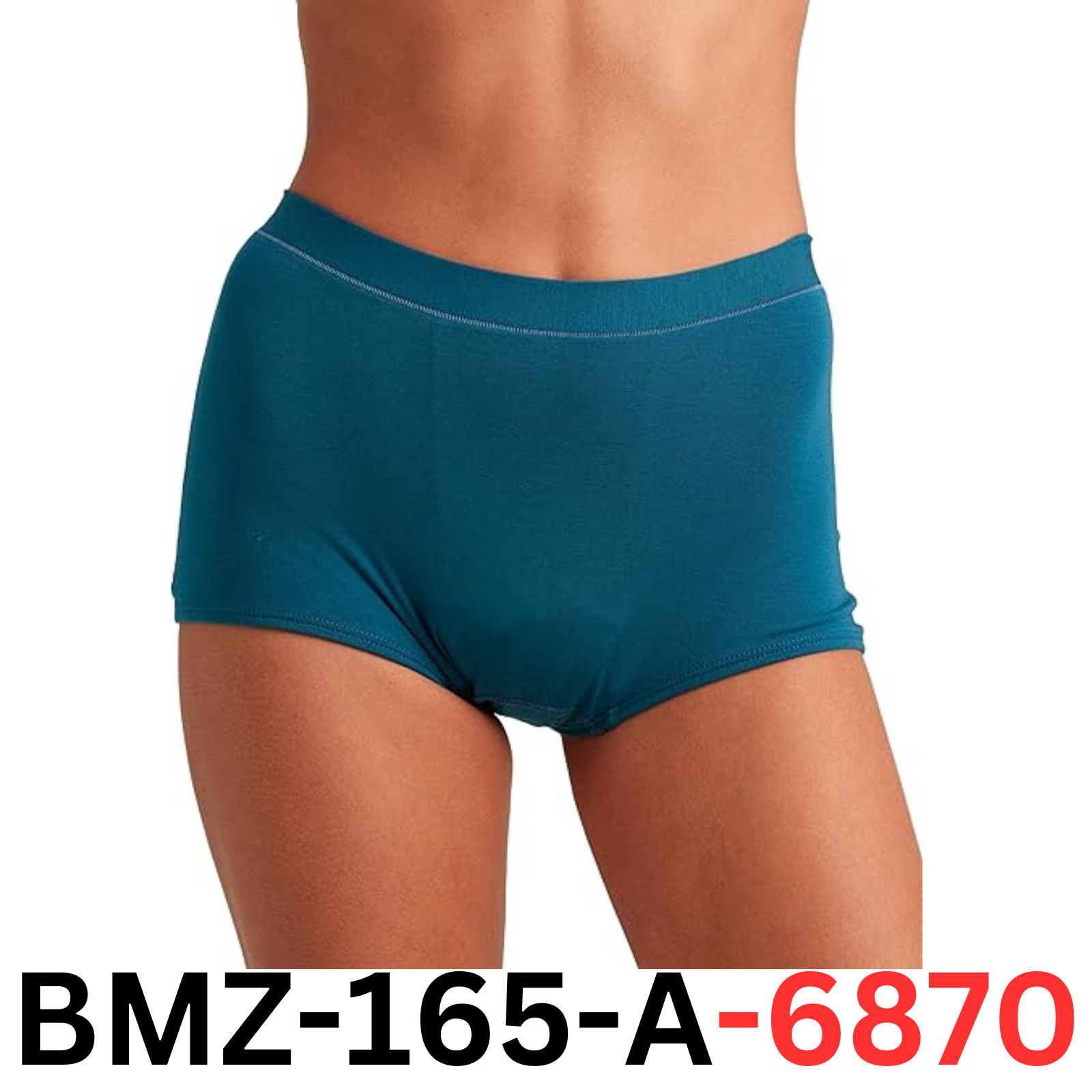 saalt Comfort Modal Boyshort Period Underwear- Heavy Absorbency- Comfortable, L