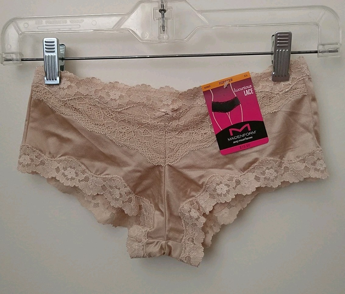 MAIDENFORM LUXURIOUS LACE HIPSTER PANTY, SIZE S/5