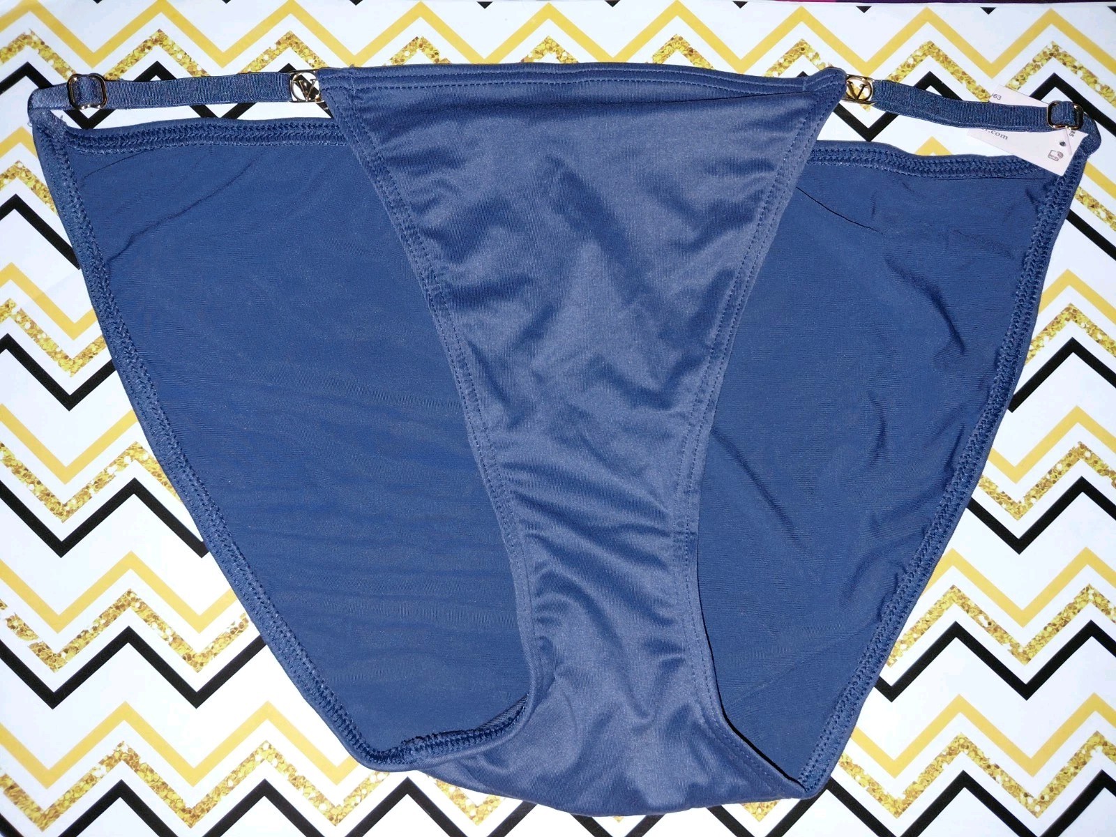 NeW Vs adjustable cloud string bikini Panty Size Small Dark Blue