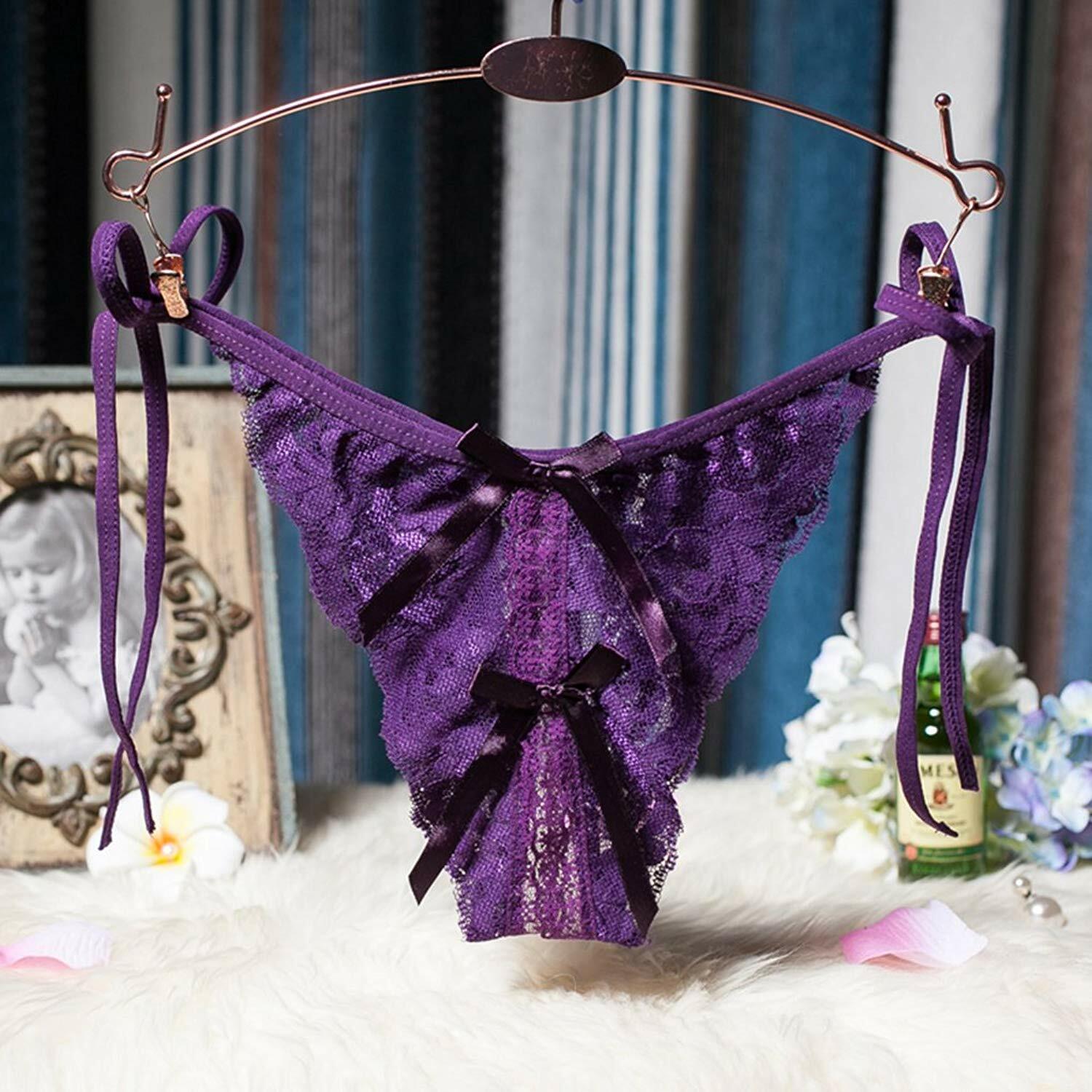Multi Colors Women Sexy Lingerie Underwear Lace G-string G-Thong Open Back Panty