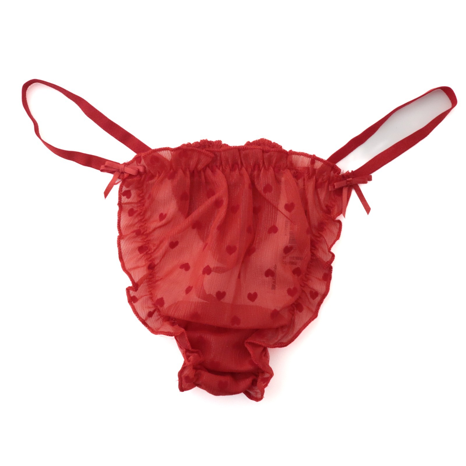 VICTORIA’S SECRET Dream Angels Heart Chiffon V String Thong Panty XS S M L