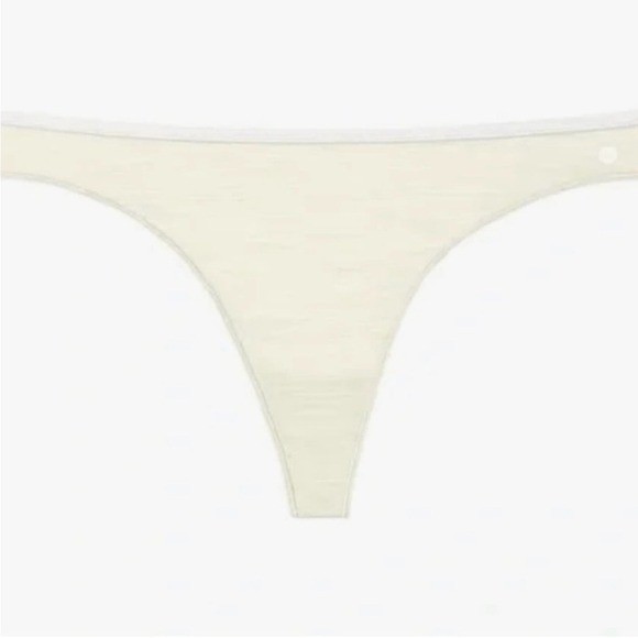 NWT allbirds Trino Thong Underwear Panties Nimbus White Wool Blend size 3X